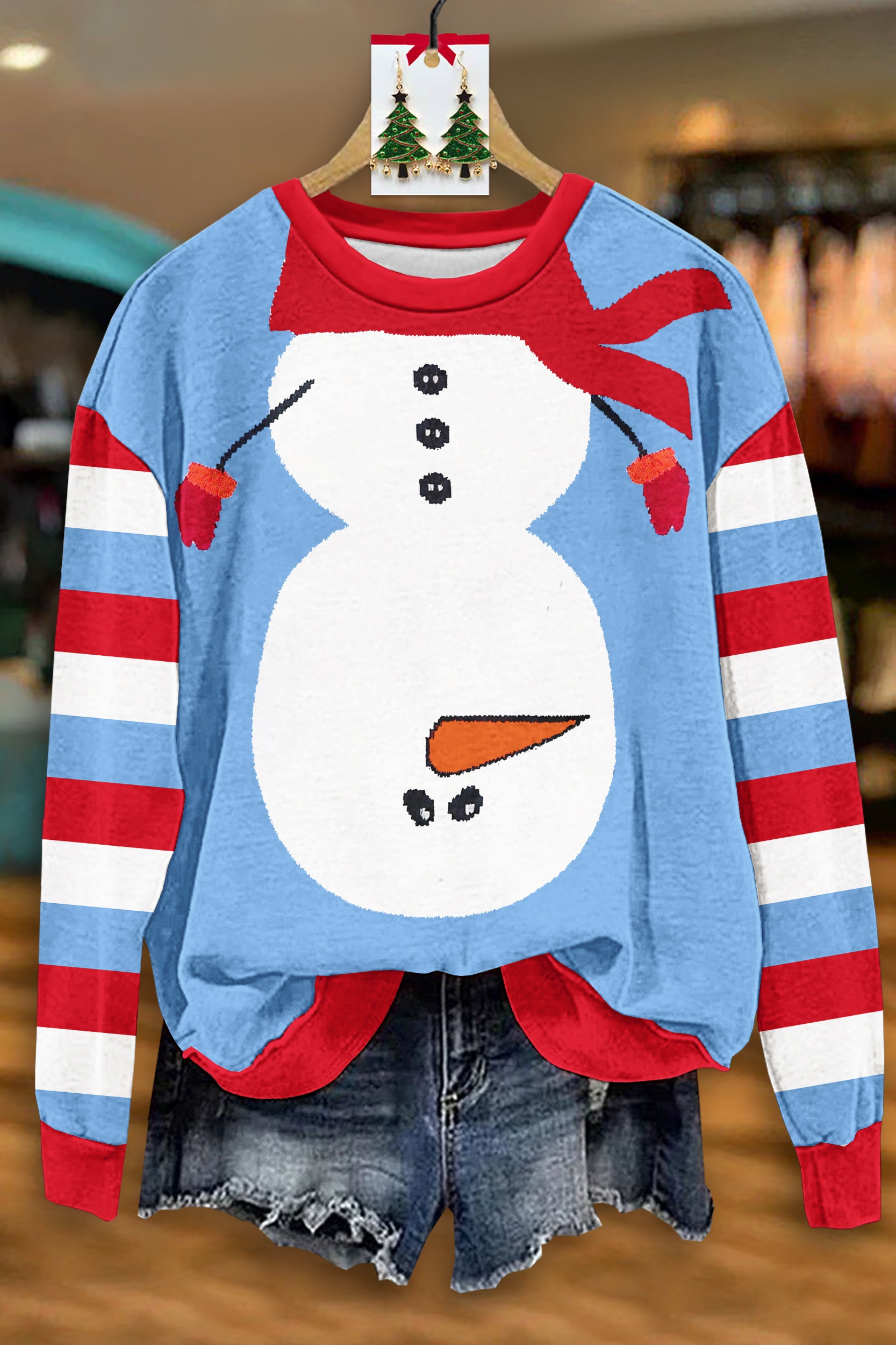Ugly Christmas Snowman Sweatshirt