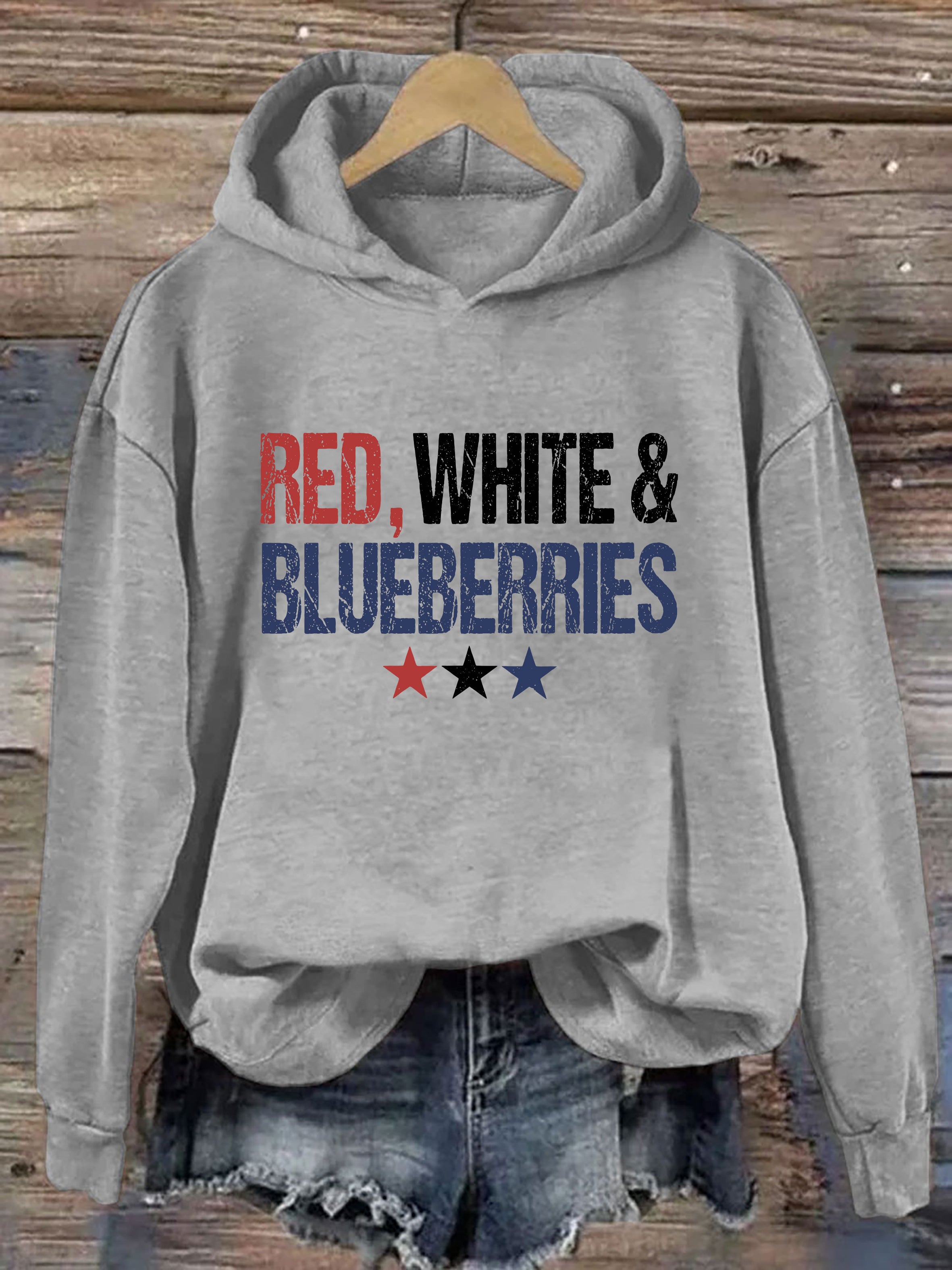 Red White & Blueberries Hoodie