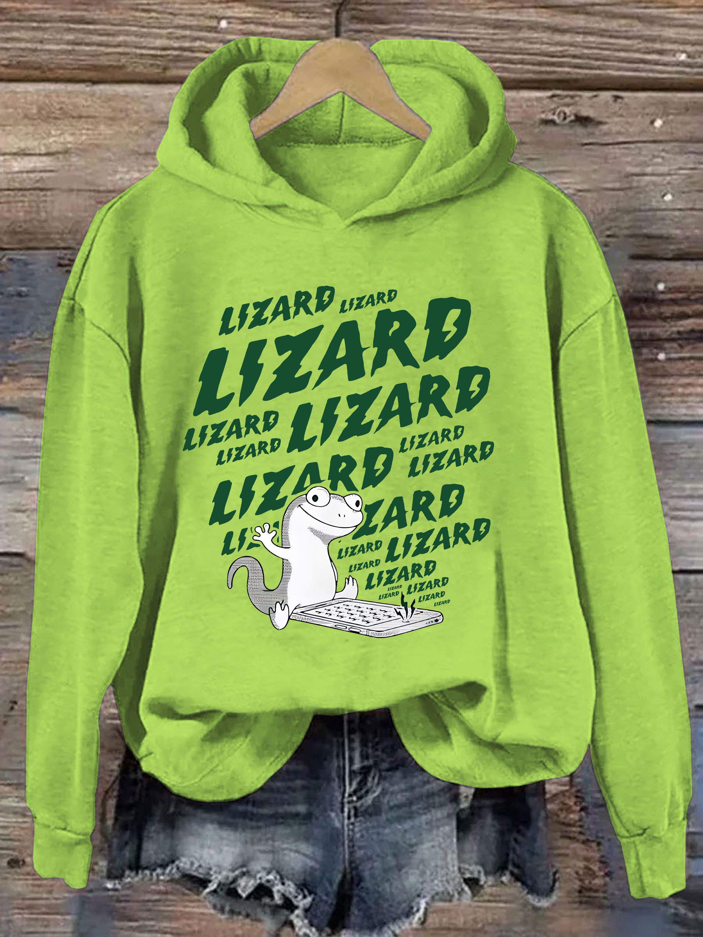 Lizard Wizard Lizard Meme Hoodie