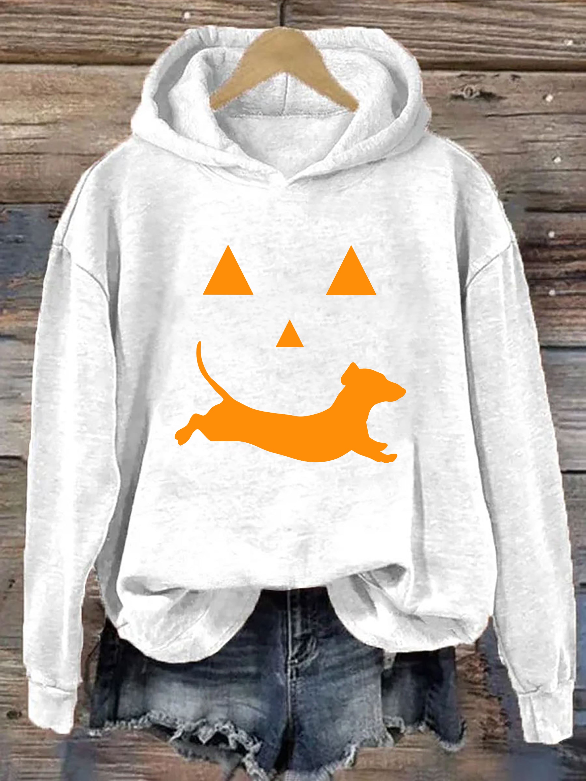 Dachshund And Halloween Hoodie
