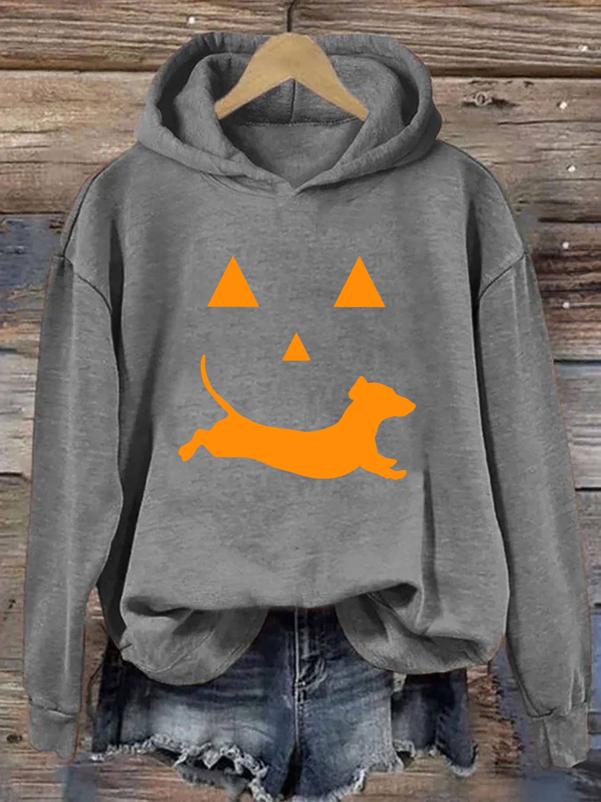 Dachshund And Halloween Hoodie