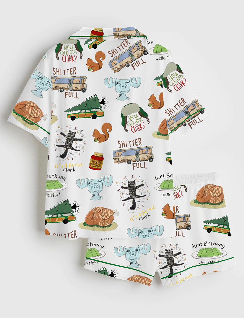 Women's It's A Beaut Clark Christmas Vacation Satin Pajama Set