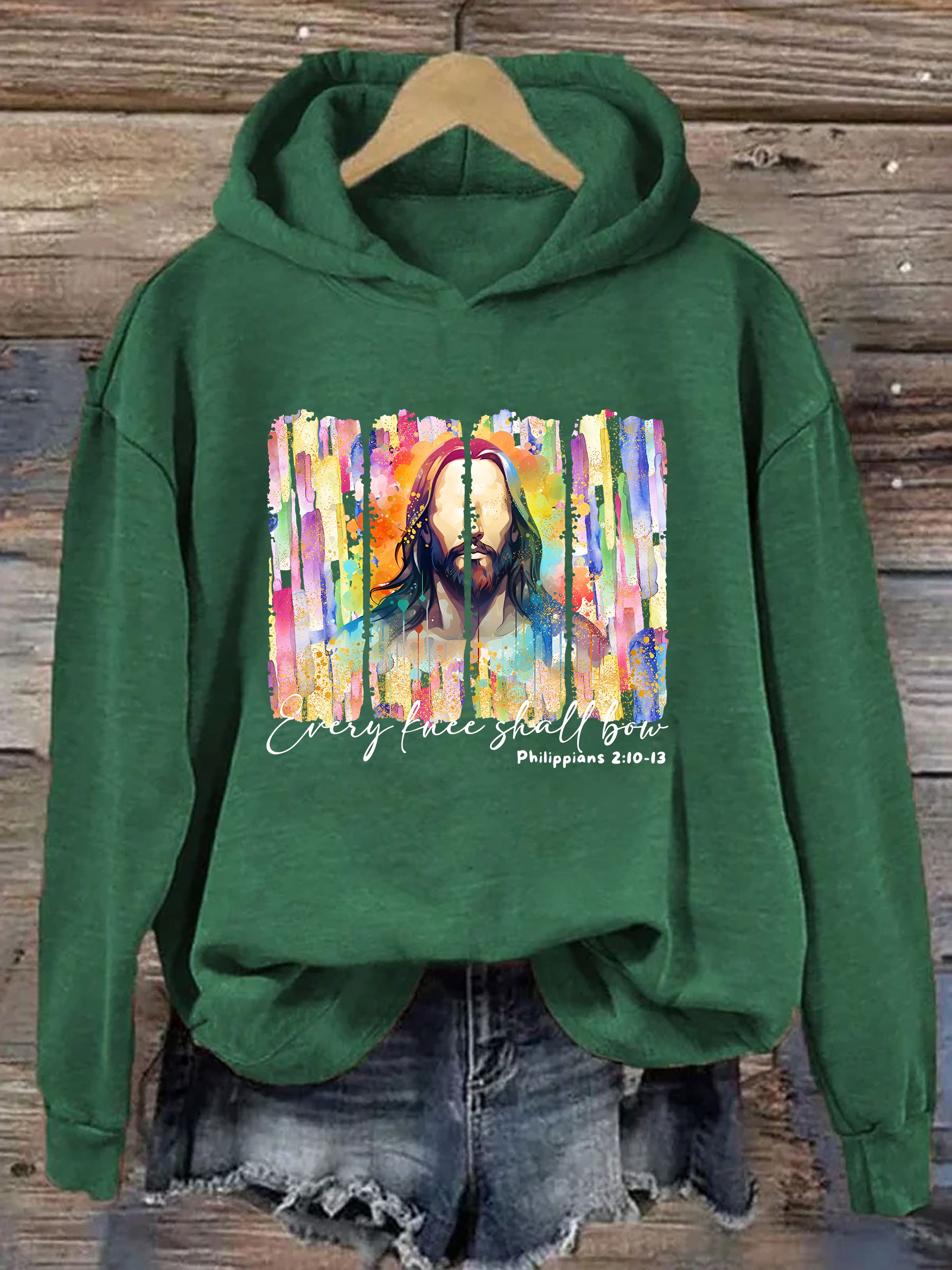 Watercolor Jesus Hoodie