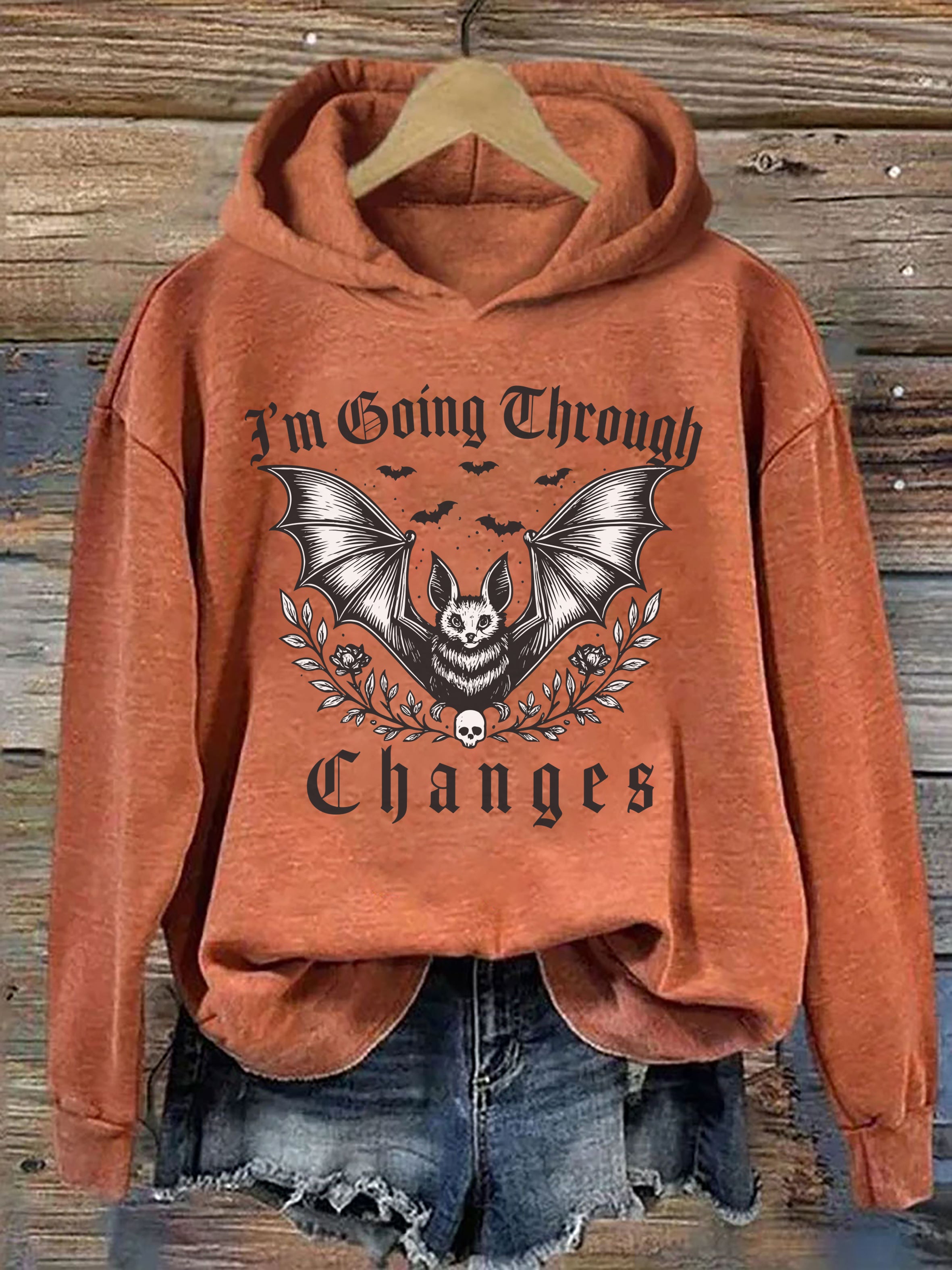 Vintage Gothic Bat Hoodie