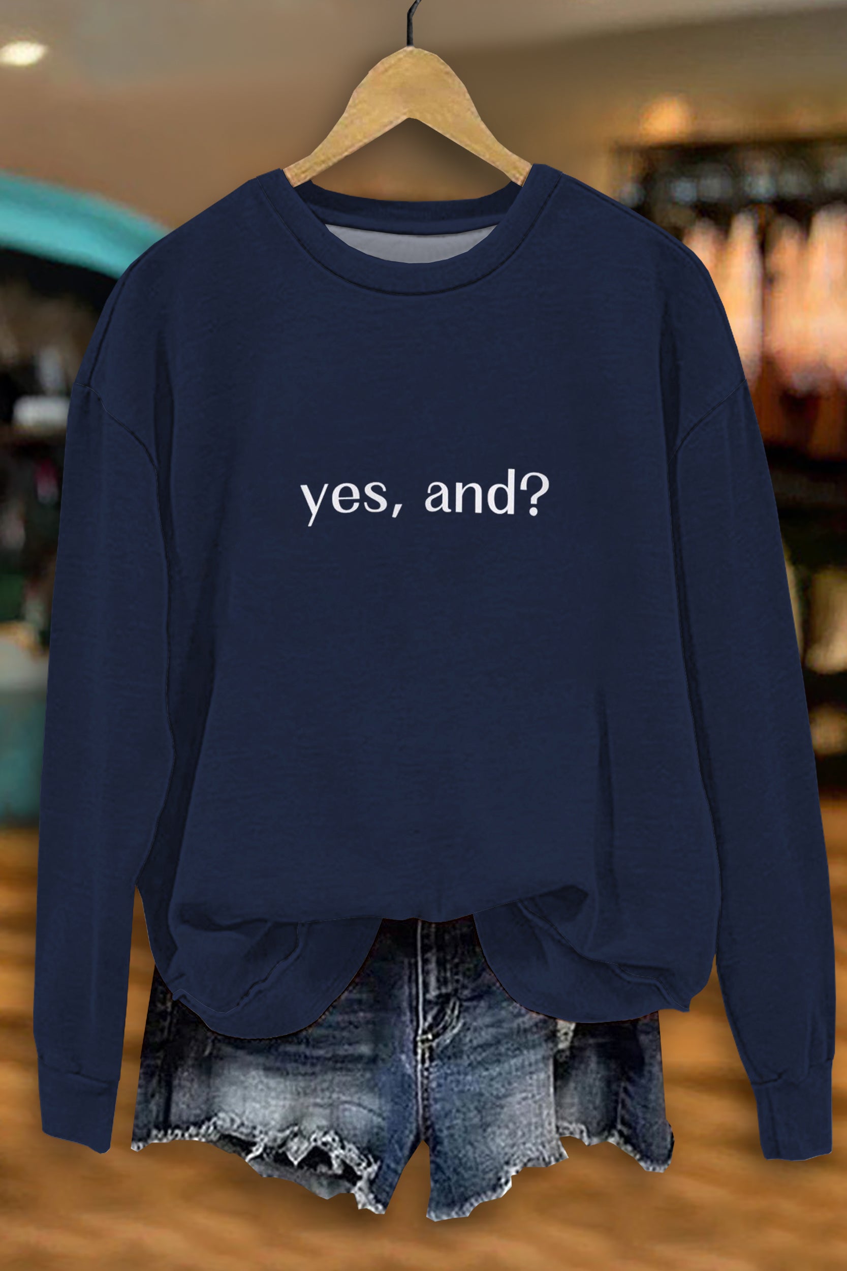 Simple Letter Print Sweatshirt