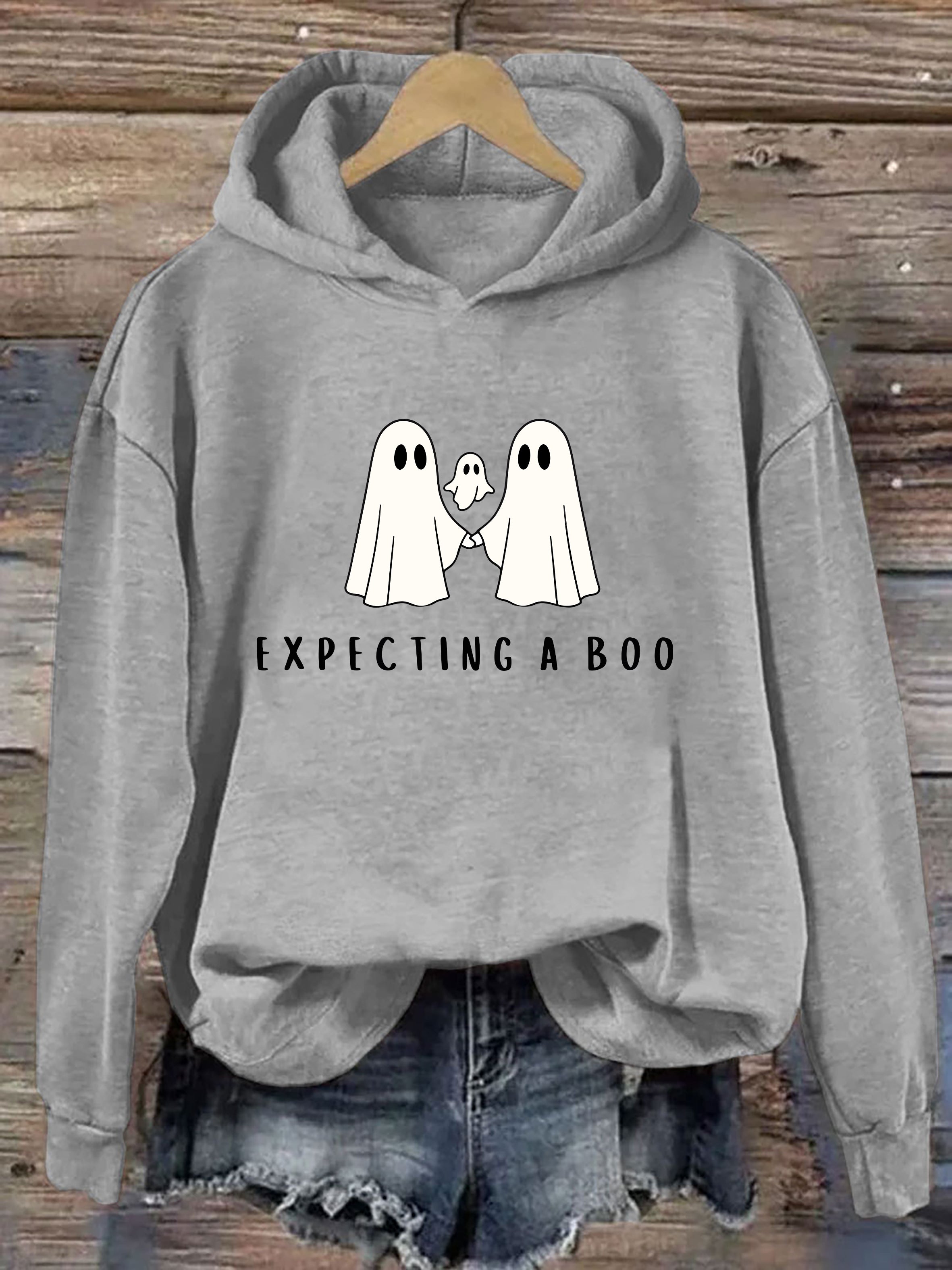 Pregnancy Announcement Halloween Hoodie