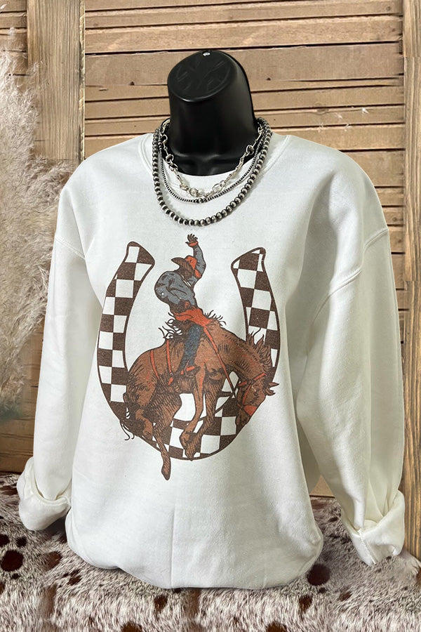 Western Cowboy Horseshoe Sweatshirt