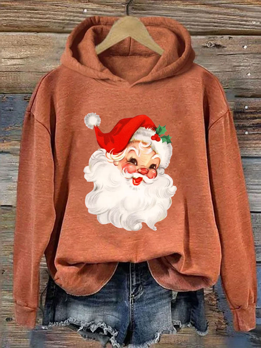 Retro Christmas Santa Hoodie