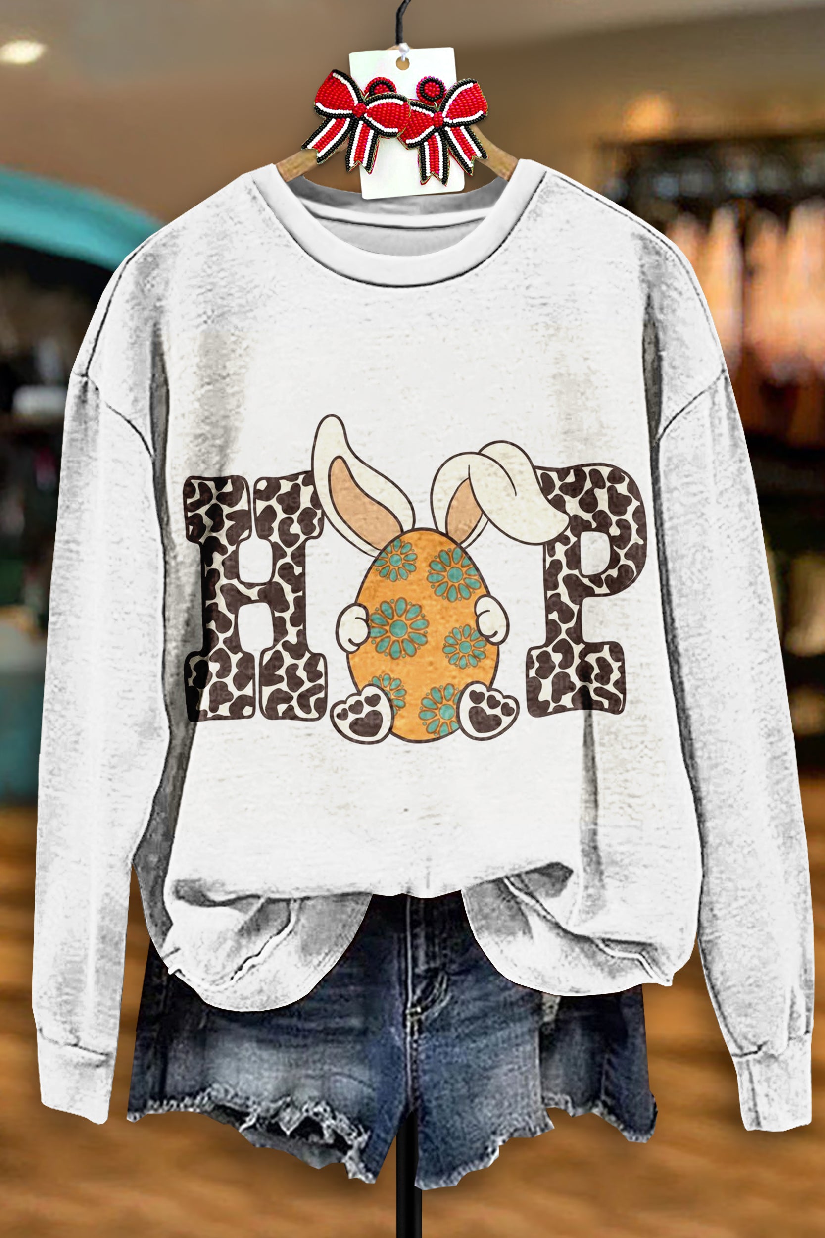 Retro Easter Egg Casual Sweatshirt