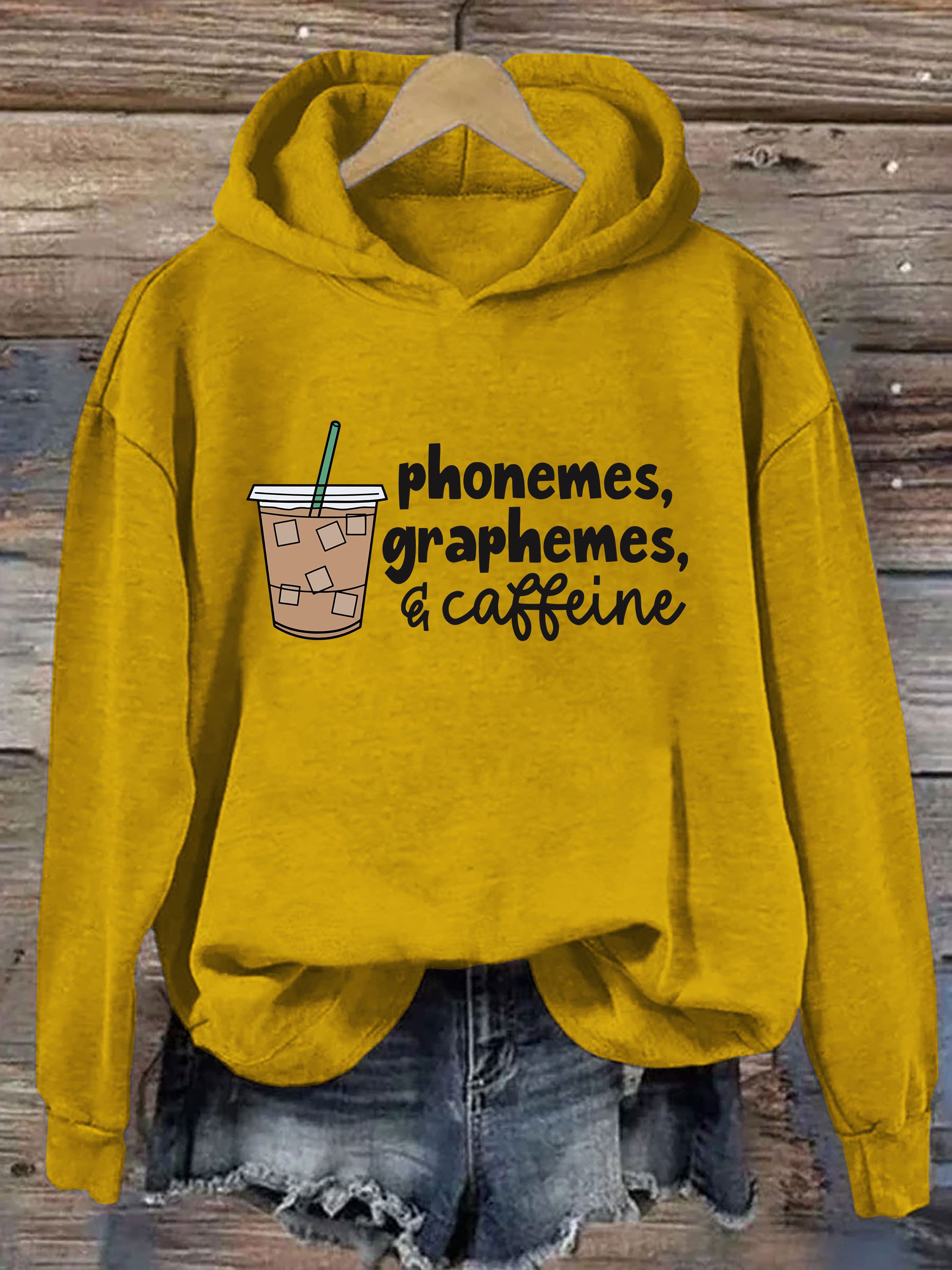 Phonemes Graphemes And Caffeine Hoodie
