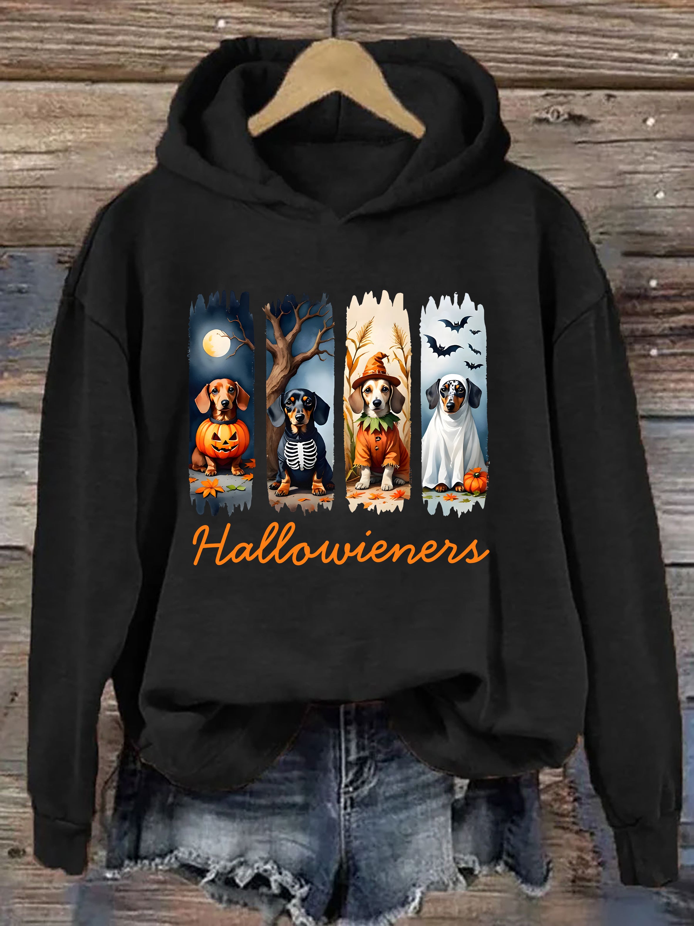 Funny Dachshund Halloween Hoodie