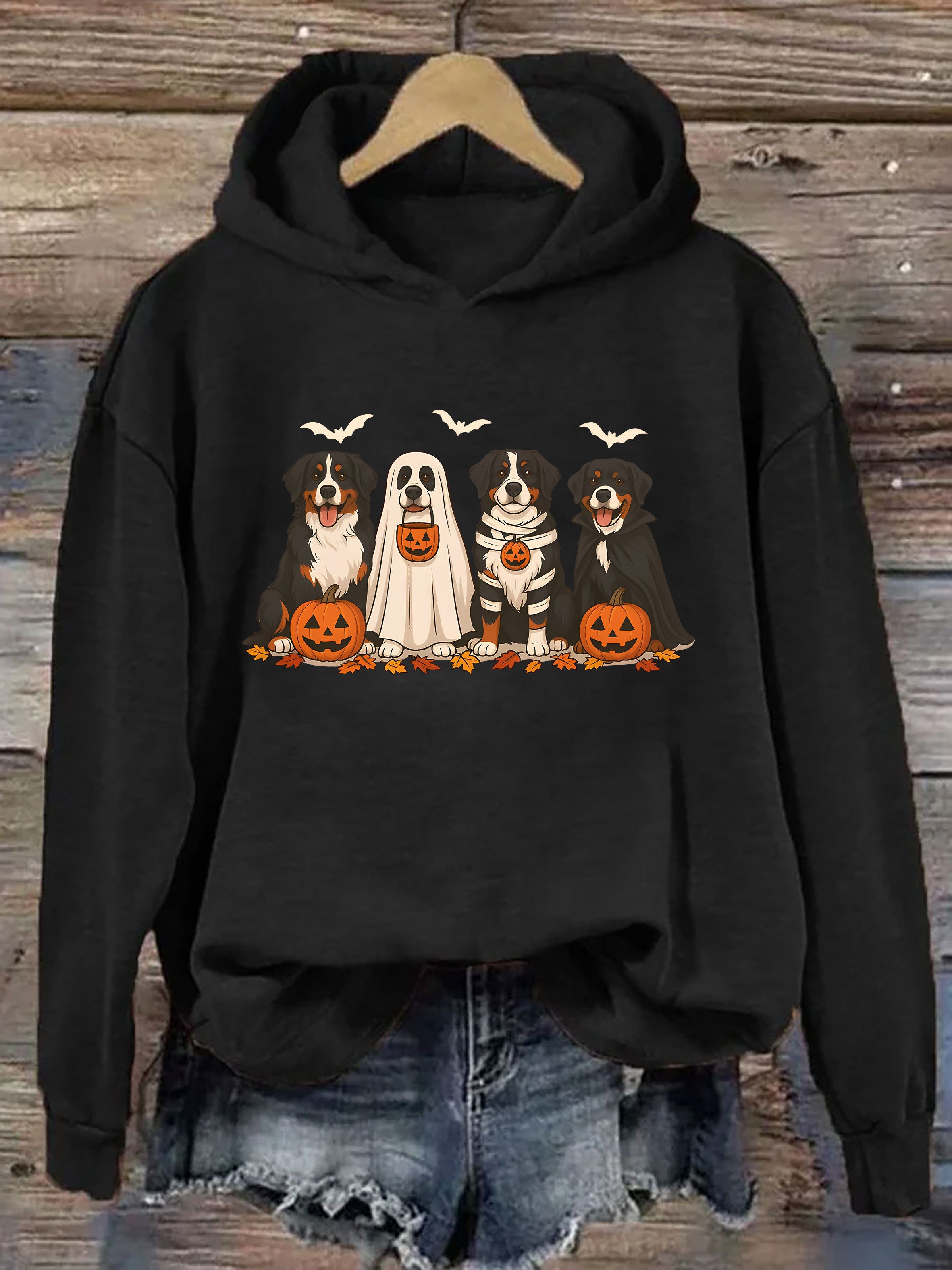 Bernese Mountain Dog Halloween Hoodie