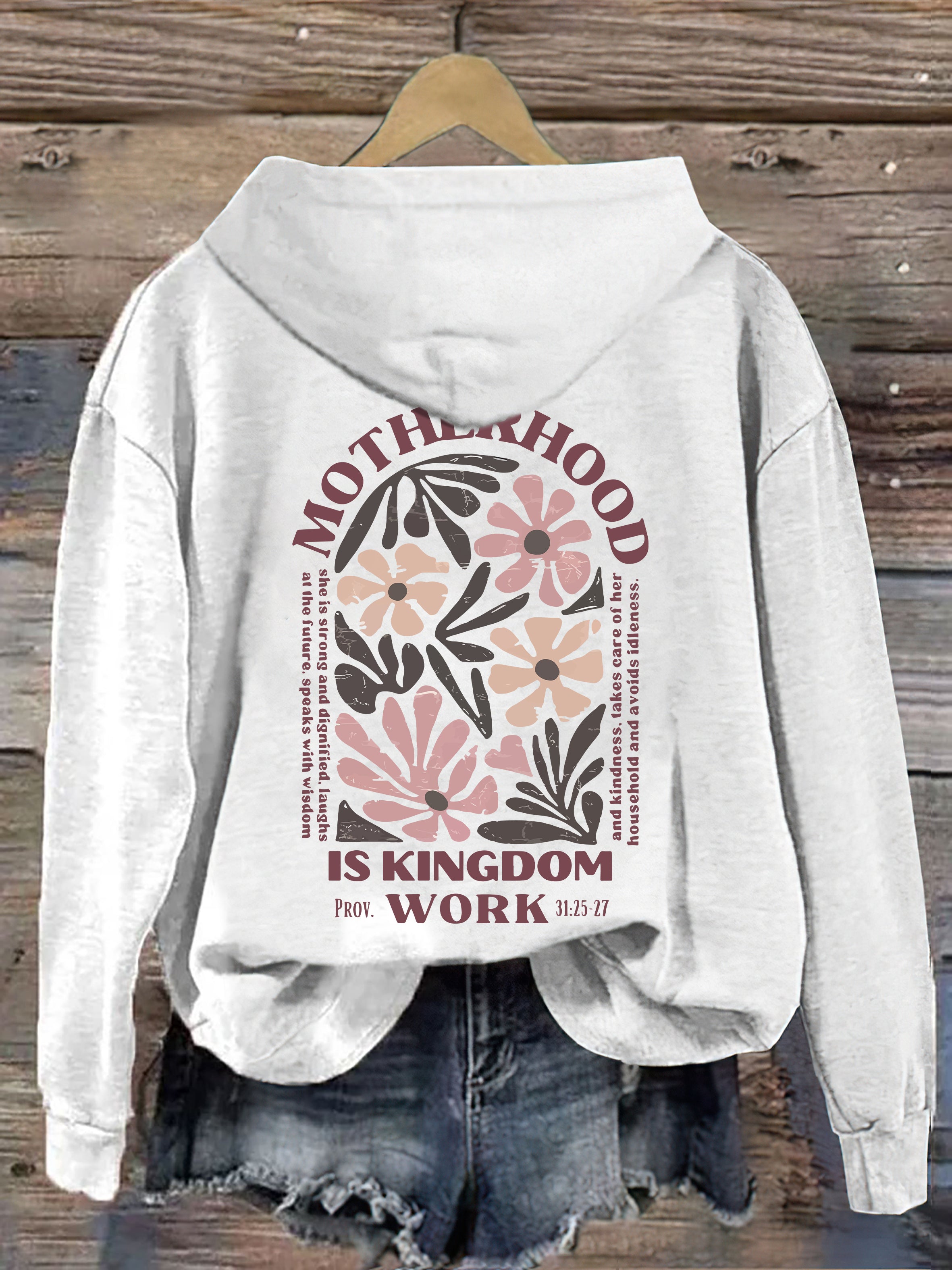 Motherhood Is Kingdom Work Hoodie
