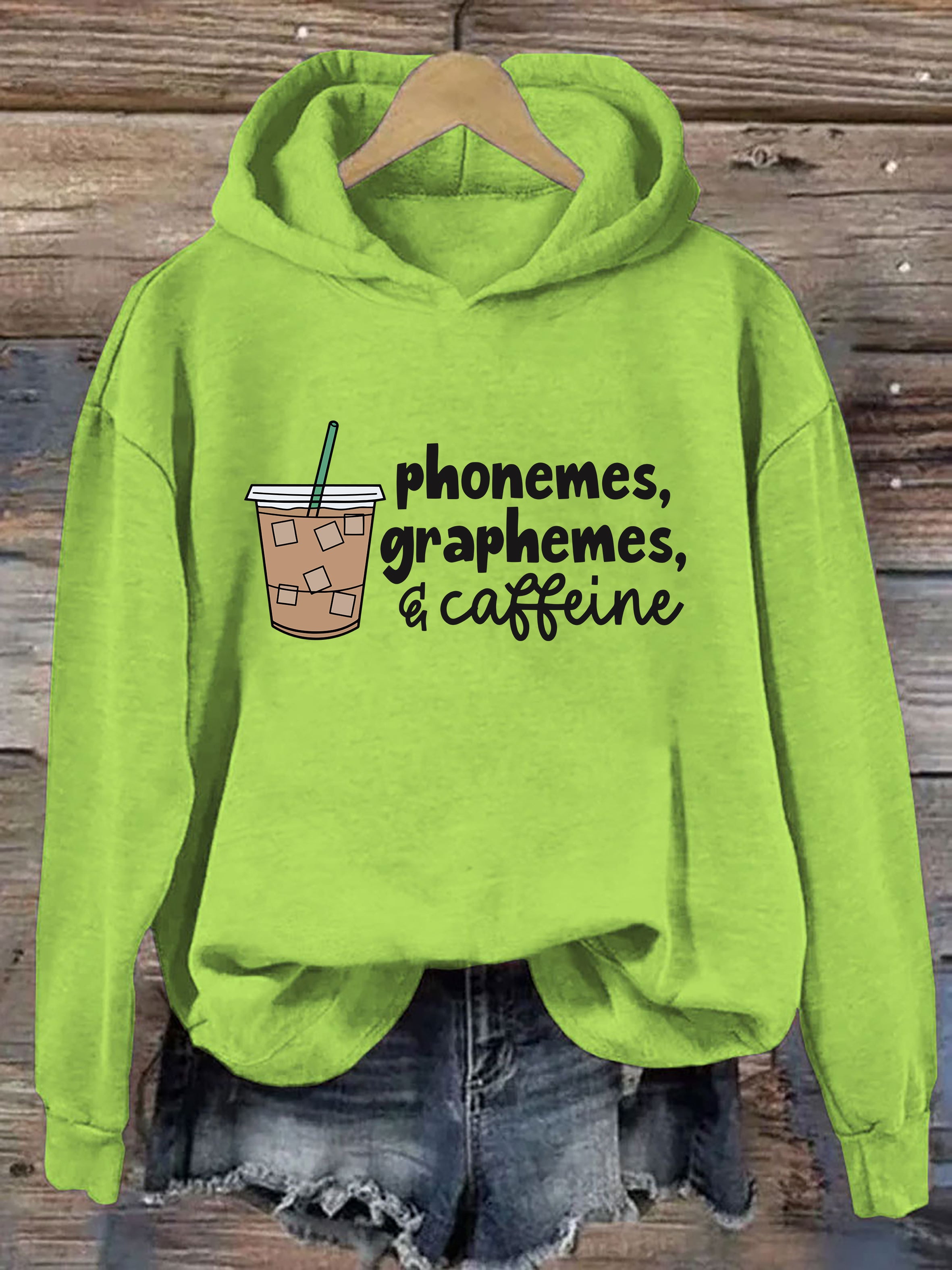 Phonemes Graphemes And Caffeine Hoodie