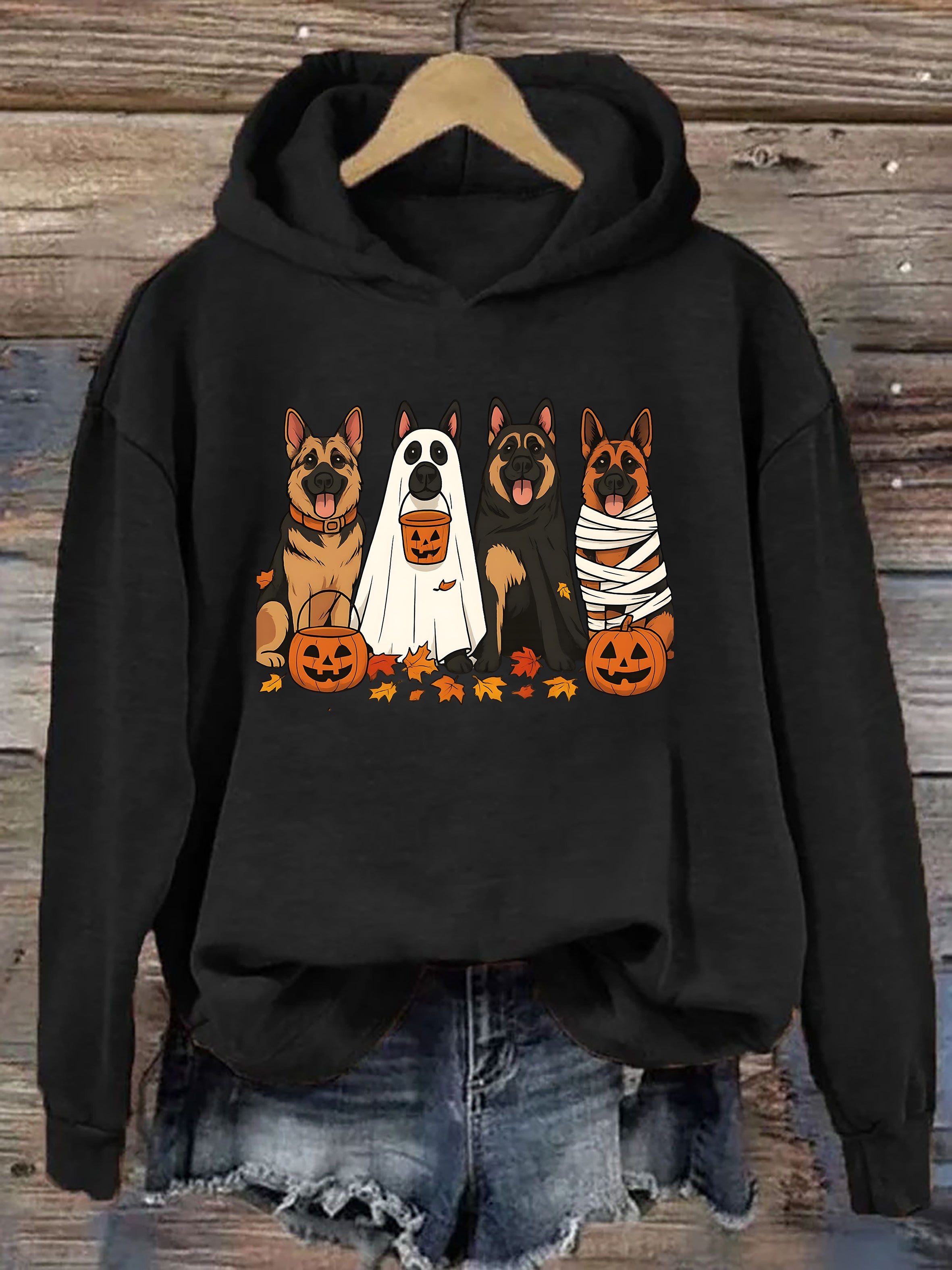 Halloween German Shepherd Hoodie