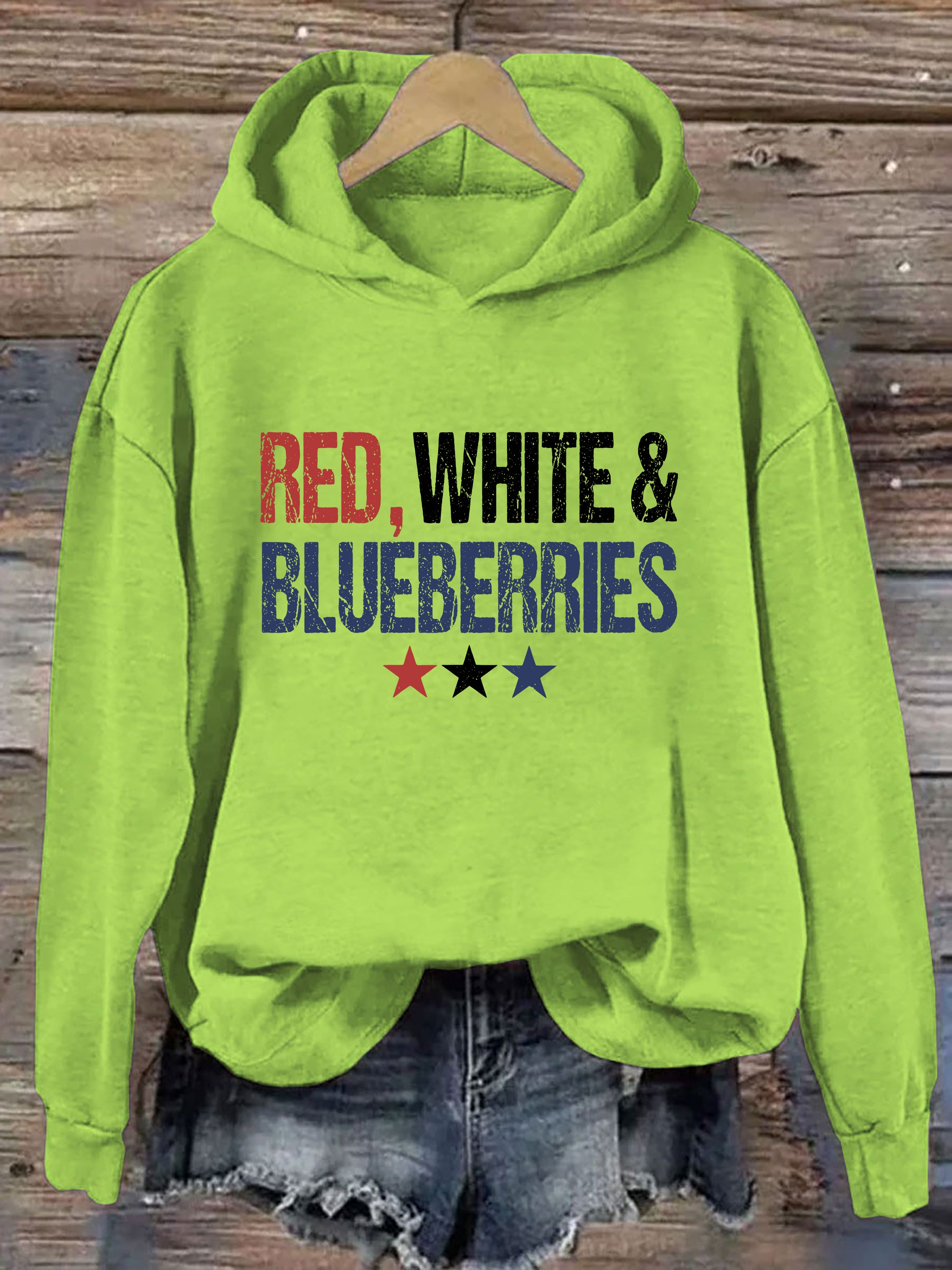Red White & Blueberries Hoodie