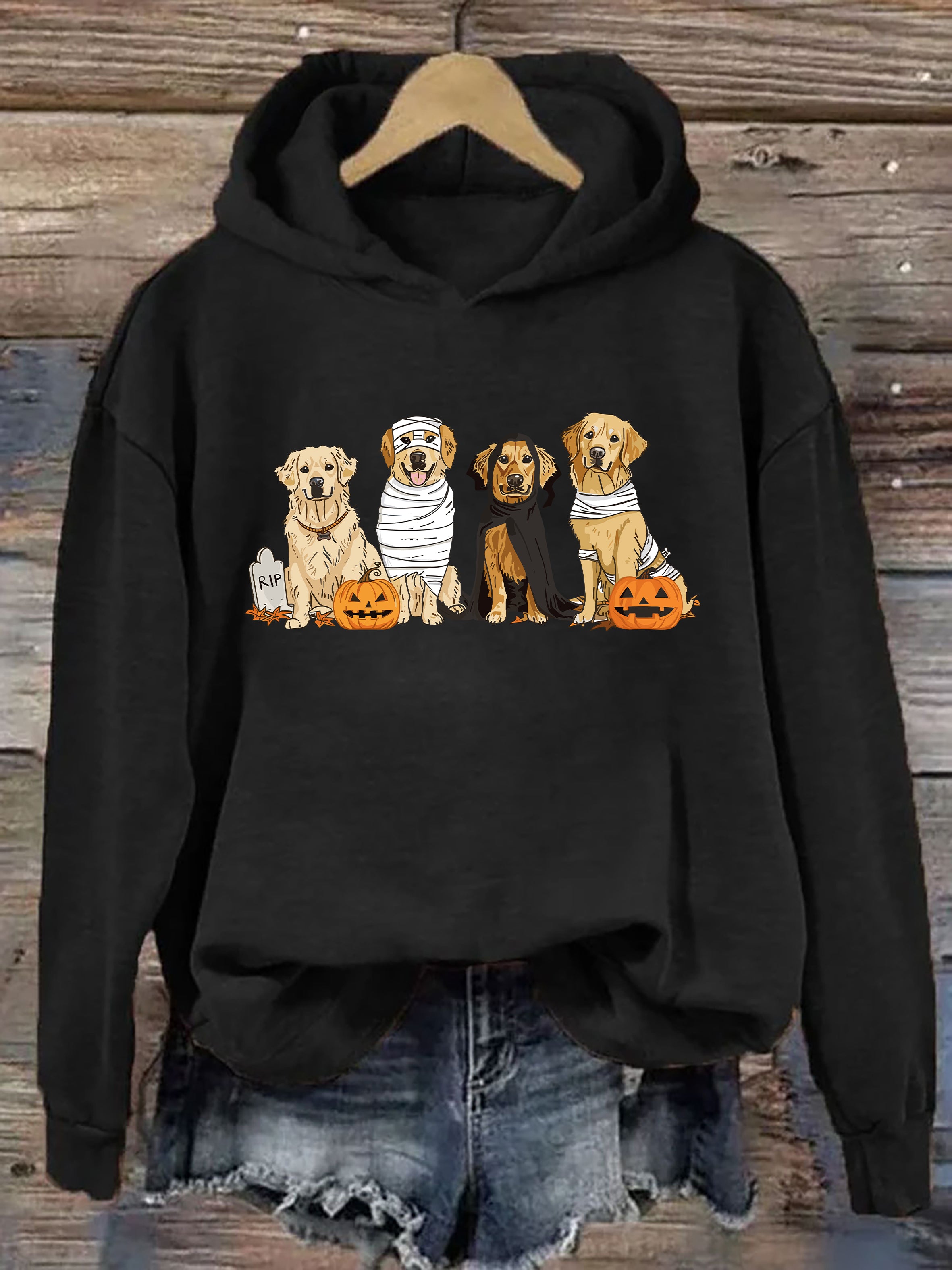 Golden Retriever Ghost Dogs Hoodie