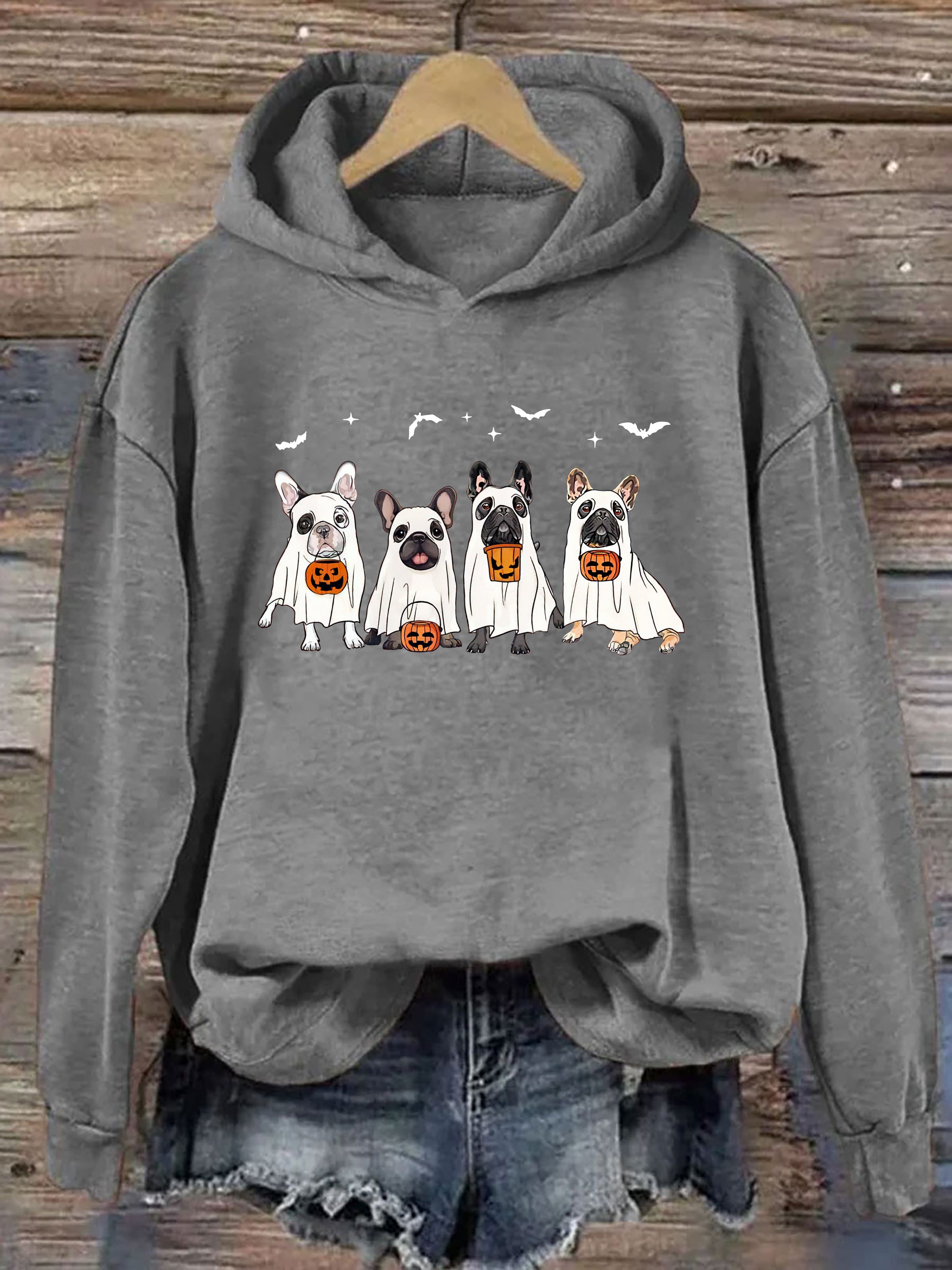 Frenchie Ghost Dog Hoodie