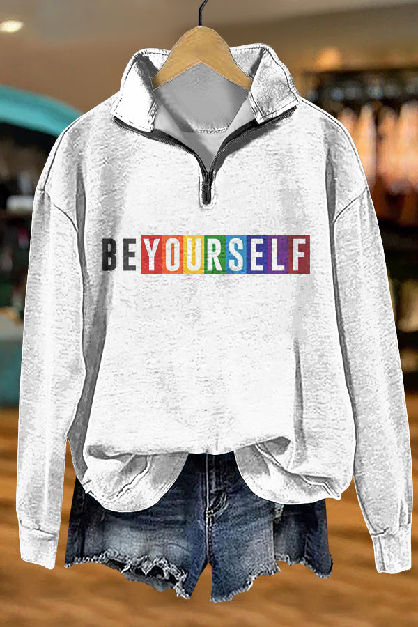 Casual Pride Month LGBTQ Print Sweatshirt