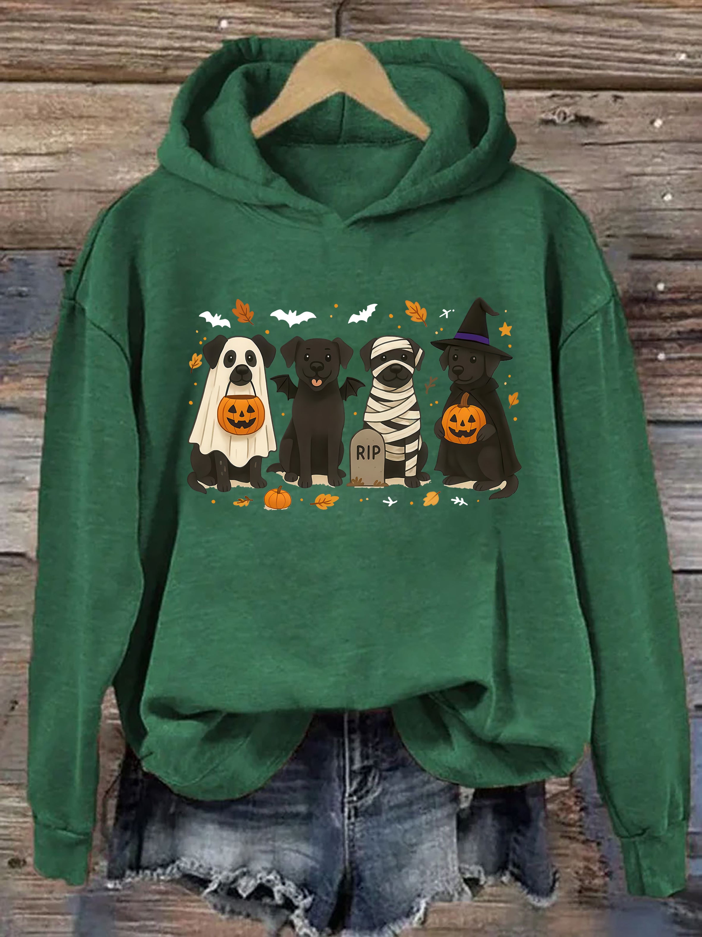 Halloween Black Lab Hoodie