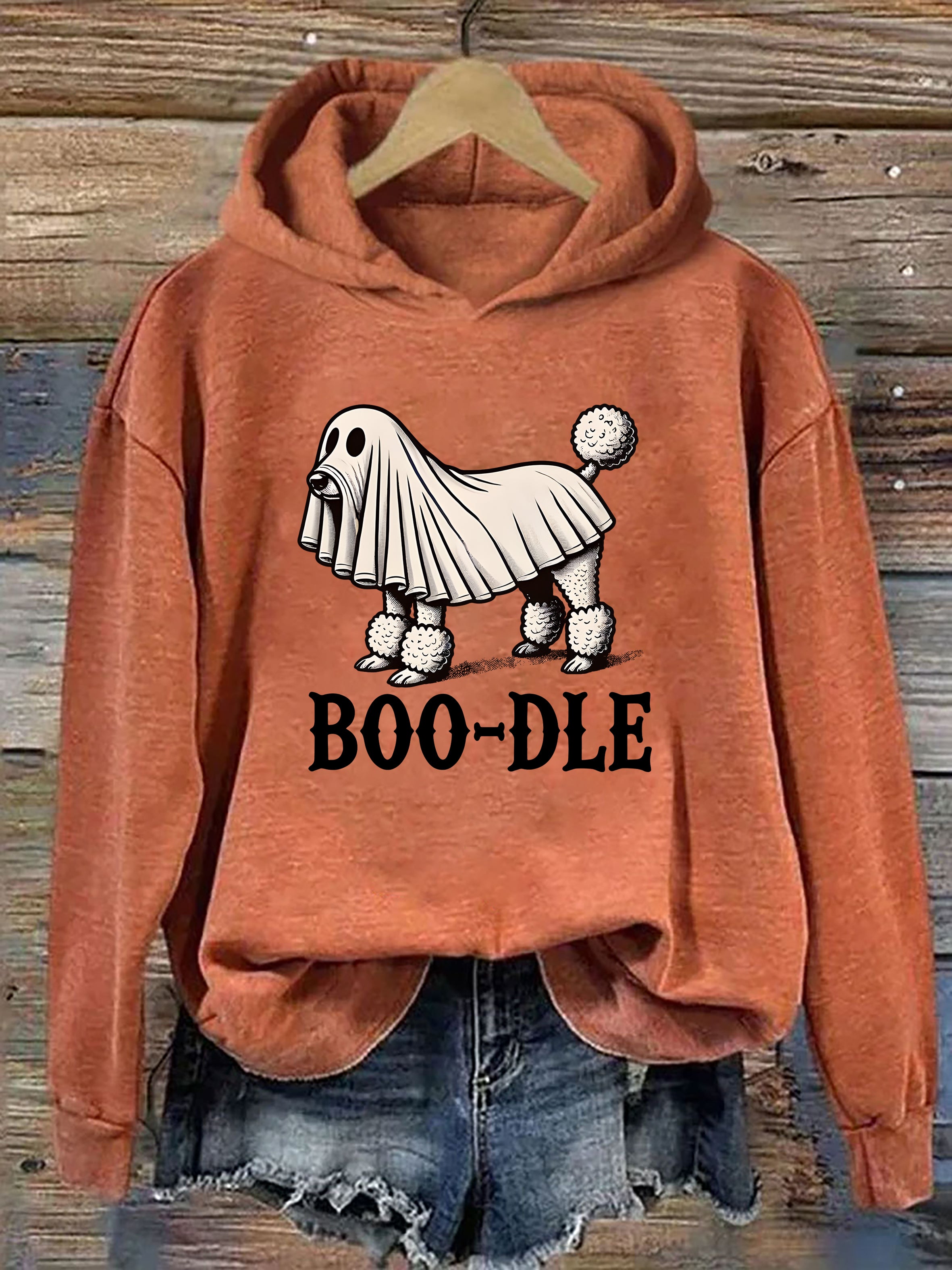Funny Halloween Ghost Dog Hoodie