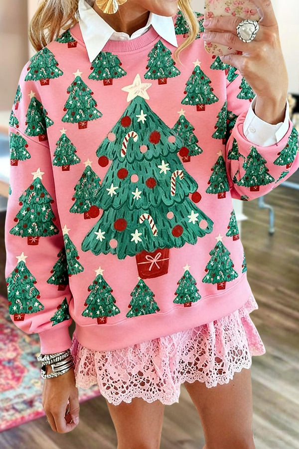 Shiny Christmas Tree Sweatshirt