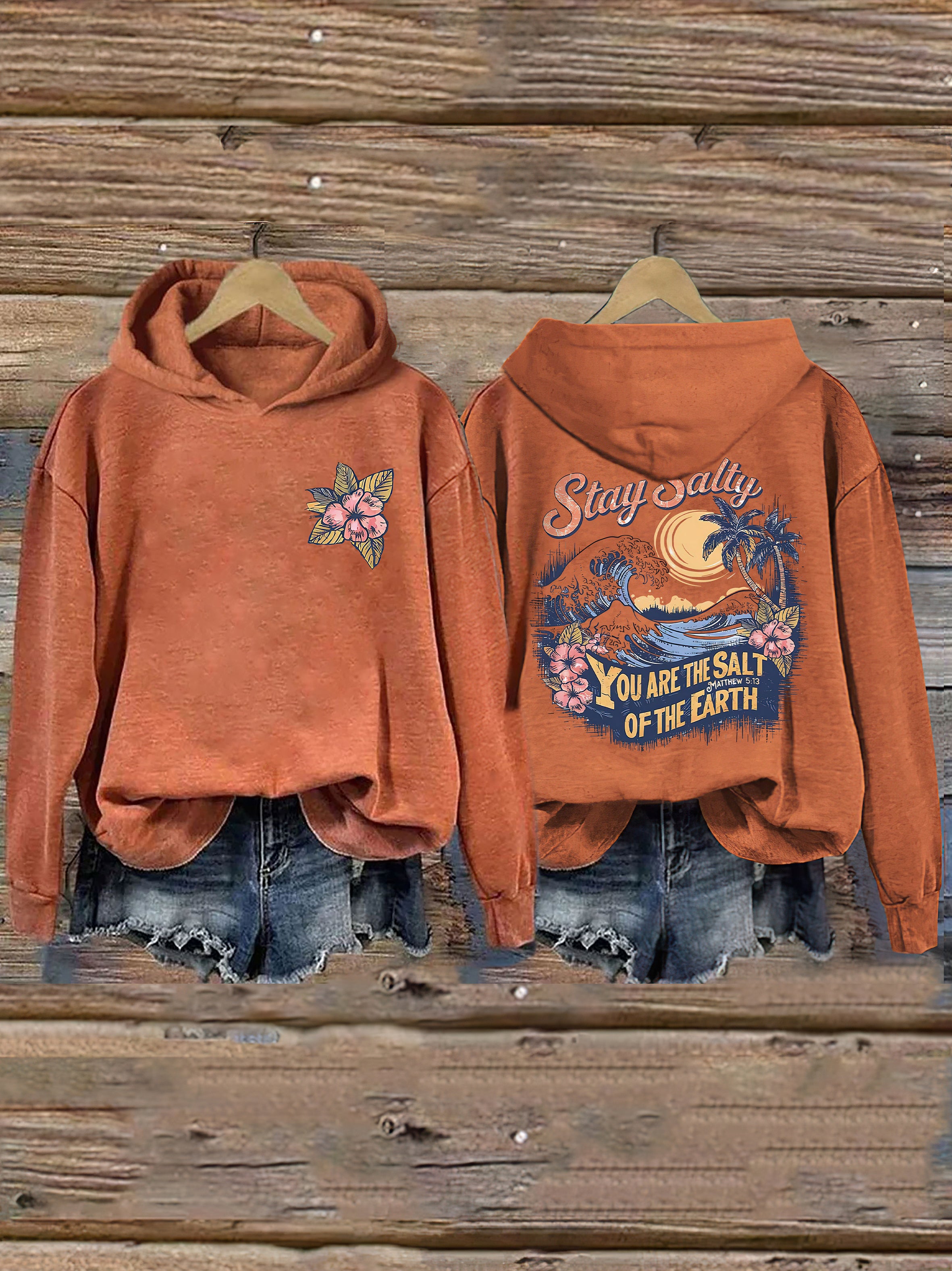 Salty Retro Christian Hoodie