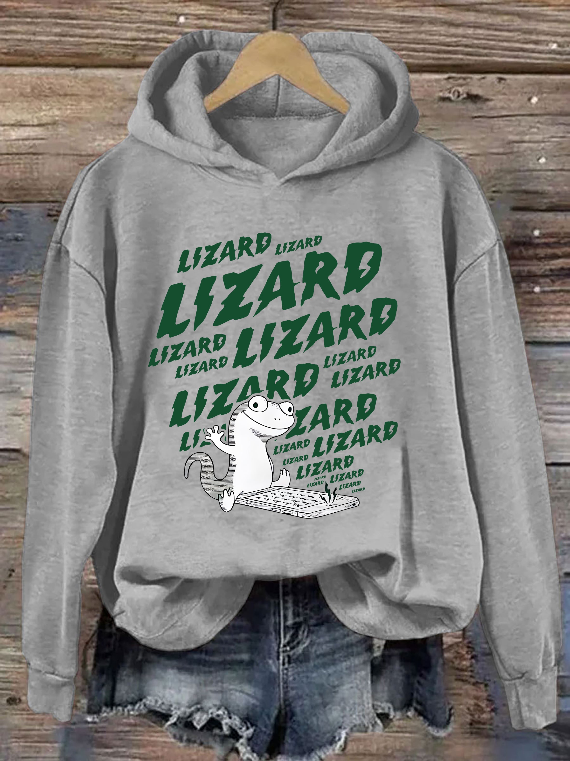 Lizard Wizard Lizard Meme Hoodie