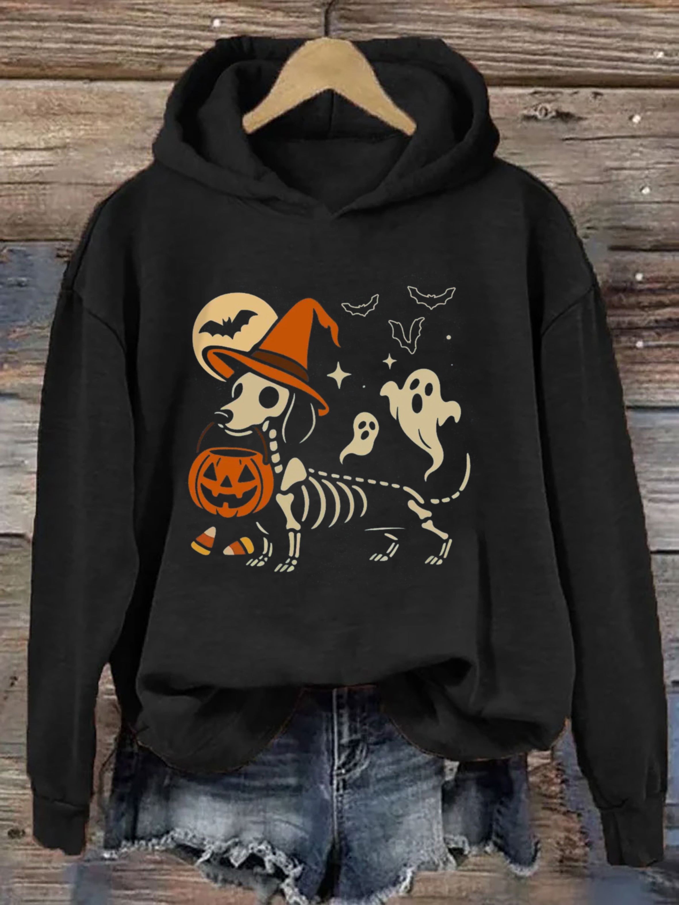 Dachshund Skeleton Hoodie