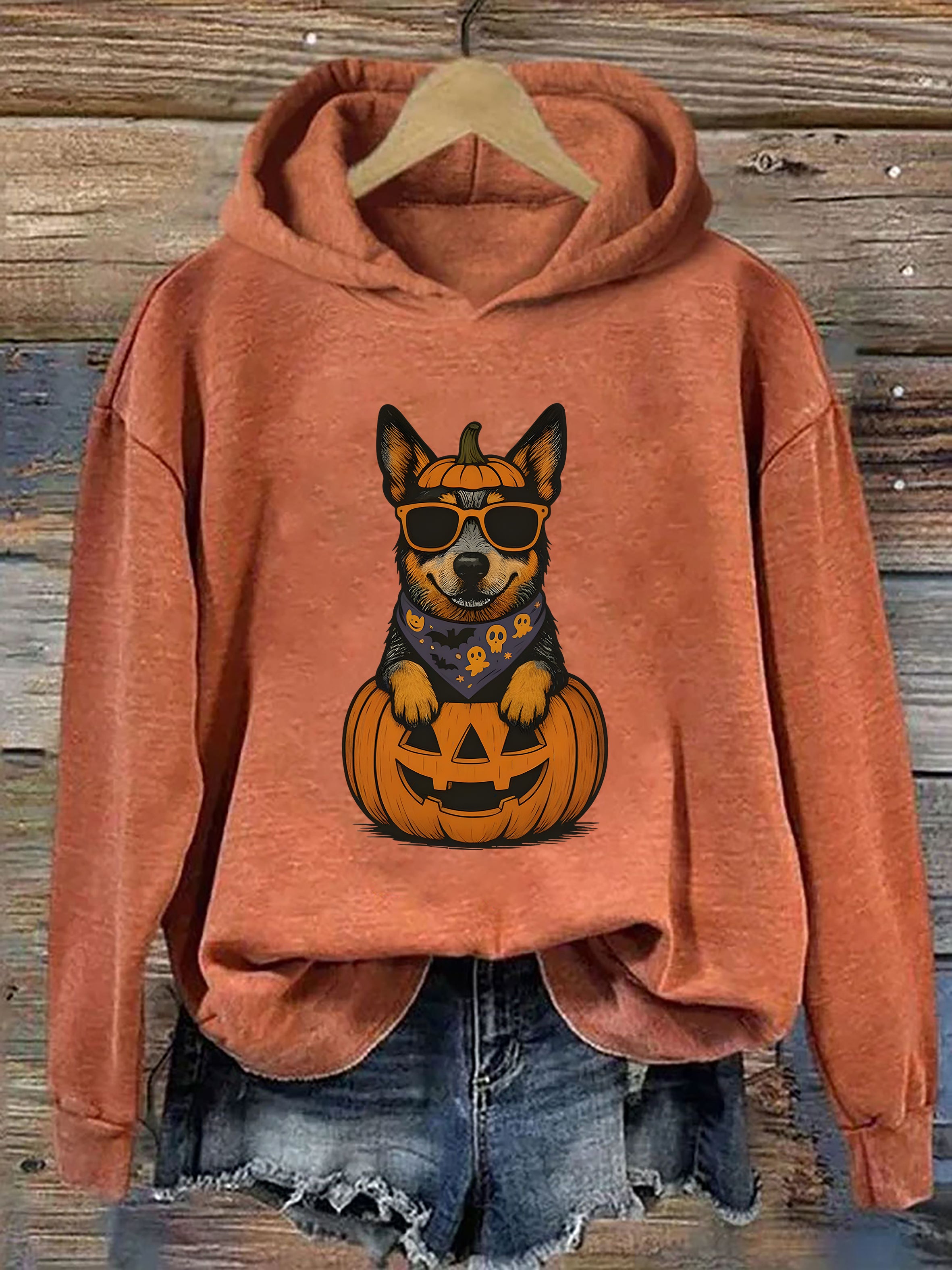 Blue Heeler Halloween Hoodie