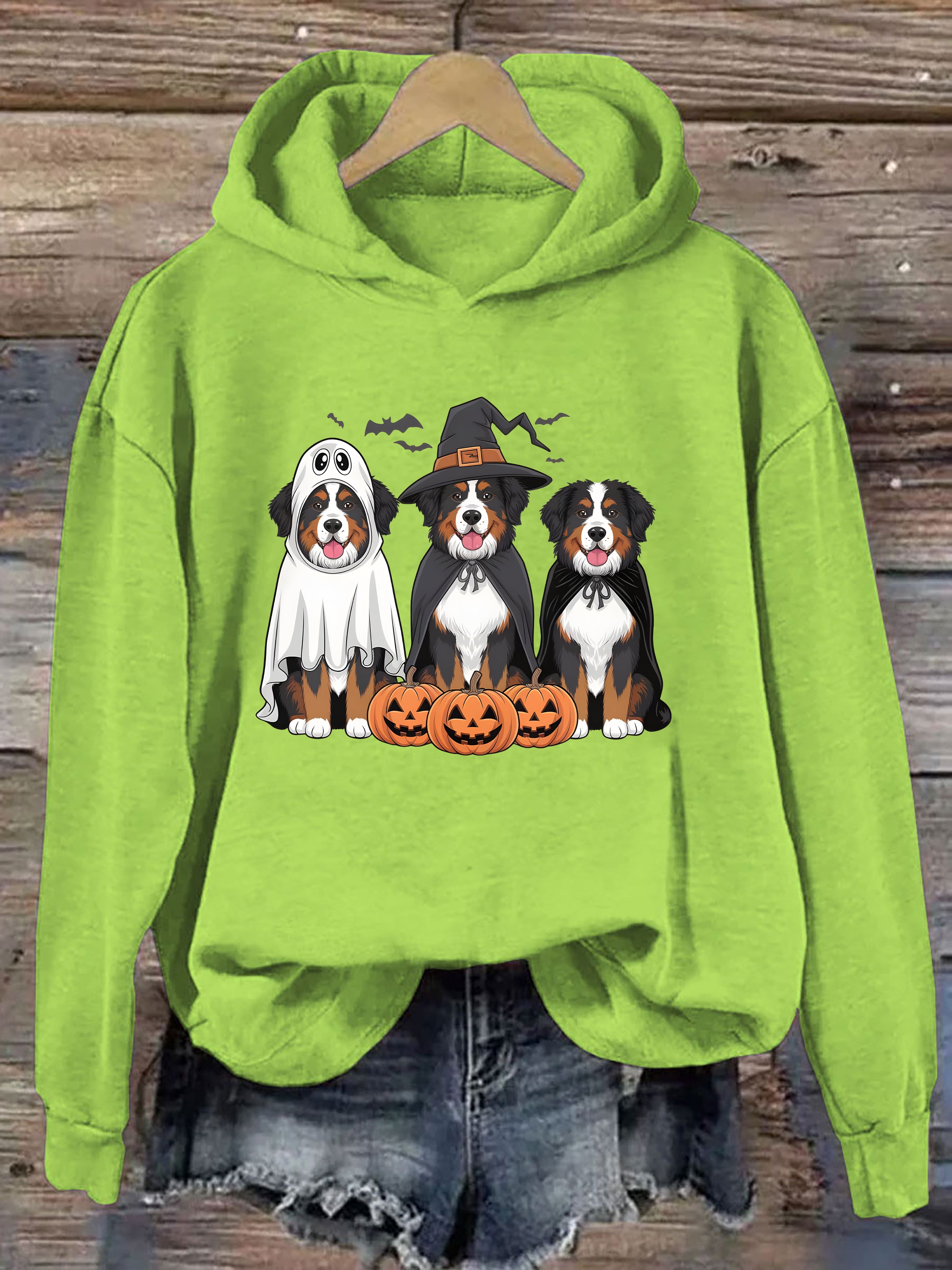 Bernese Mountain Dog Ghost Dogs Hoodie