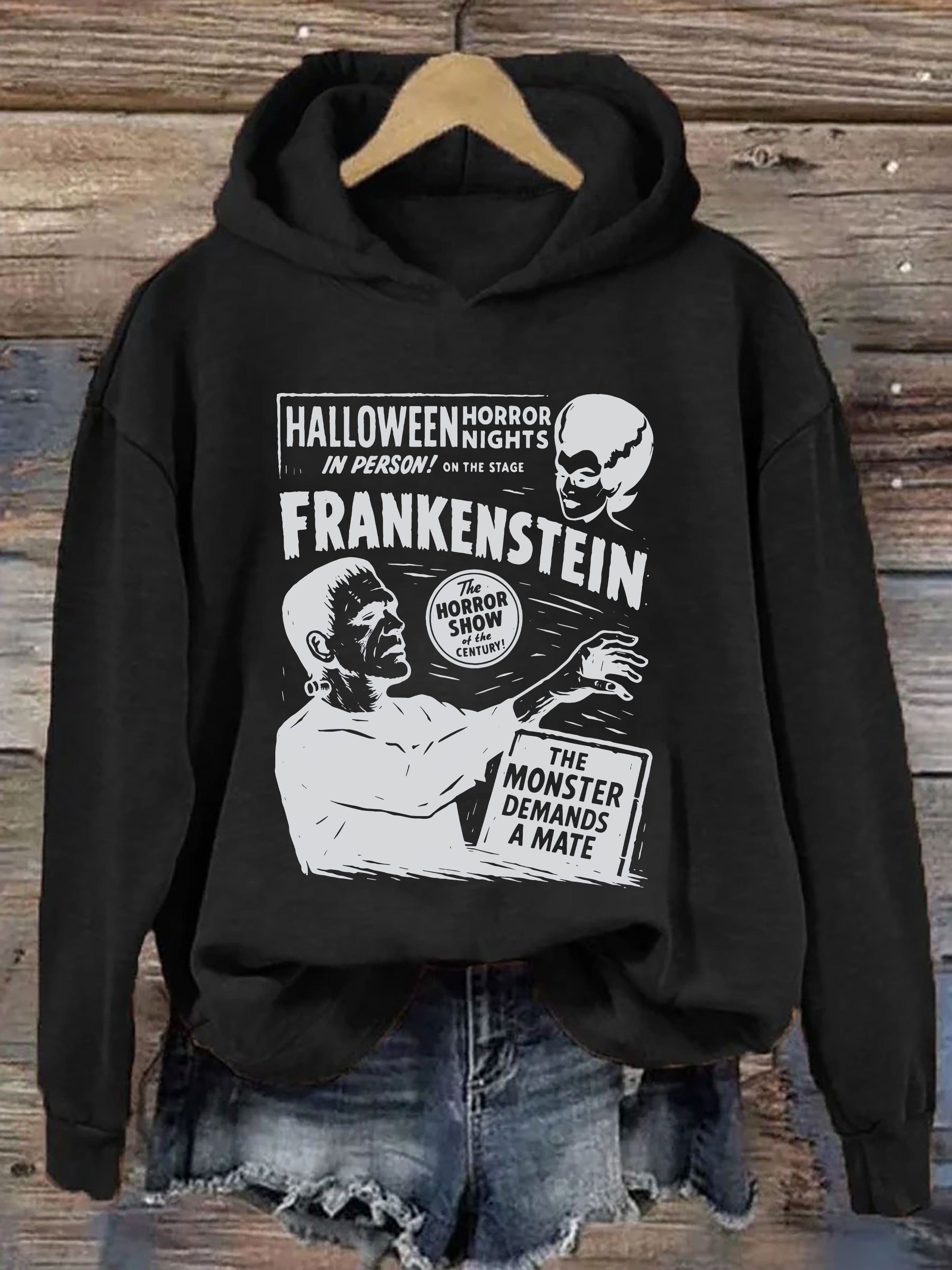 Frankenstein Cozy Halloween Hoodie