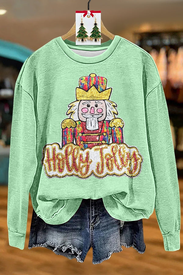 Sparkling Nutcracker Holly Jolly Sweatshirt
