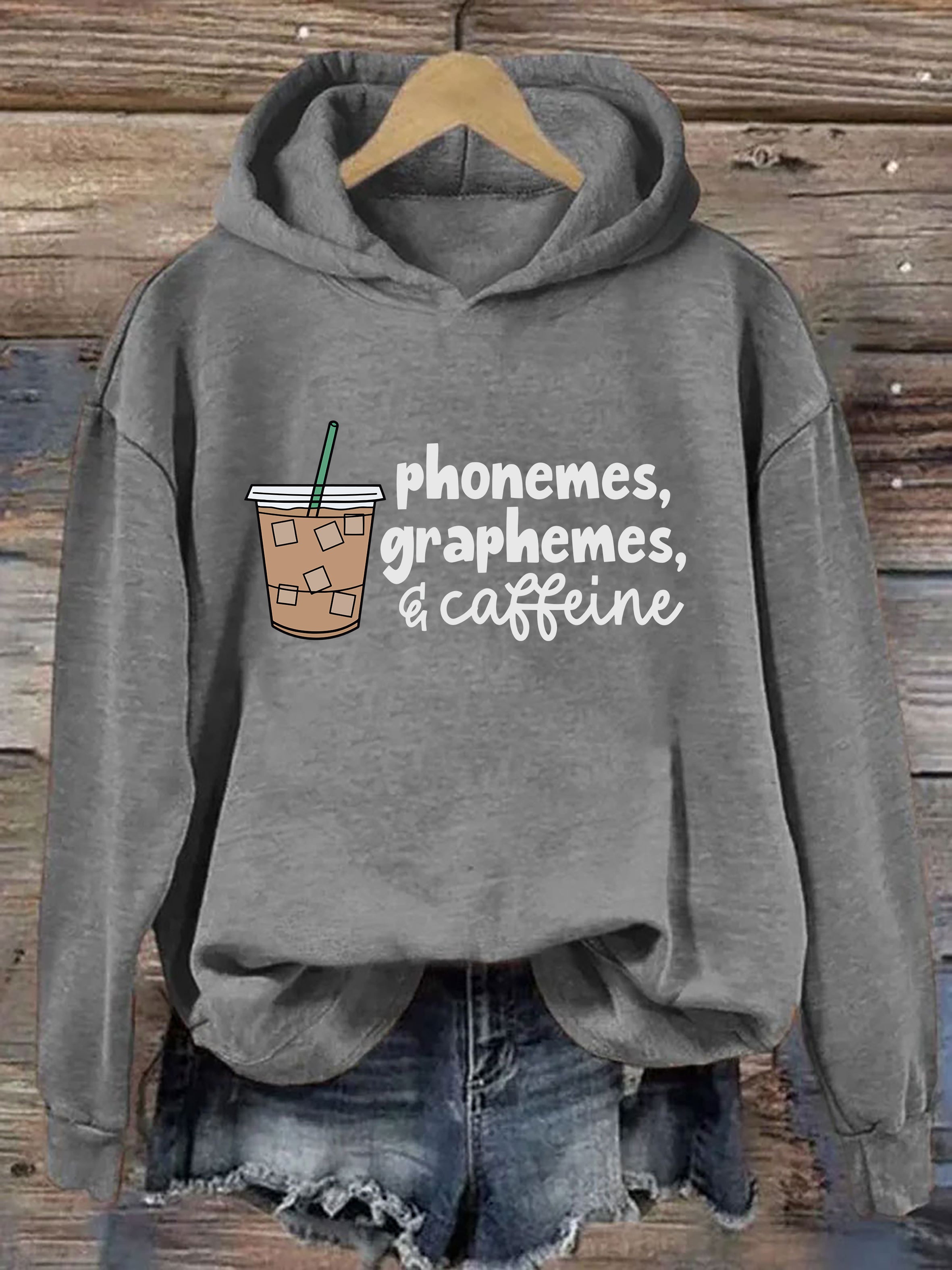 Phonemes Graphemes And Caffeine Hoodie