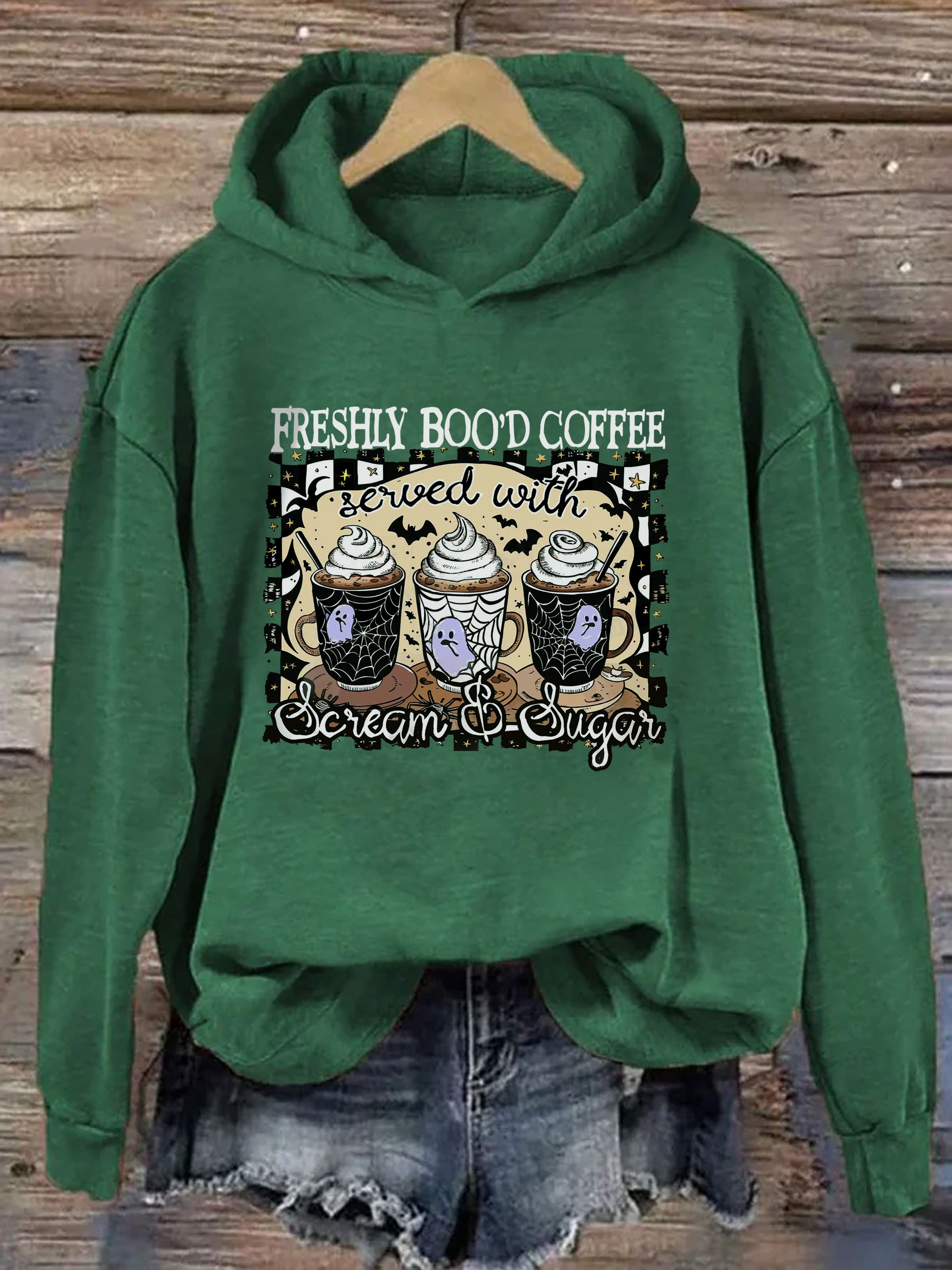 Freshly Boo'd Coffee Halloween Hoodie