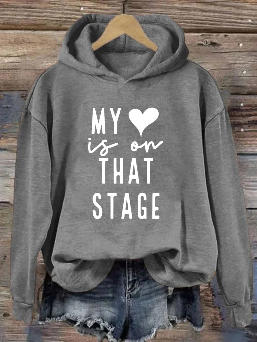 My Heart Is On That Stage Dance Mom Hoodie