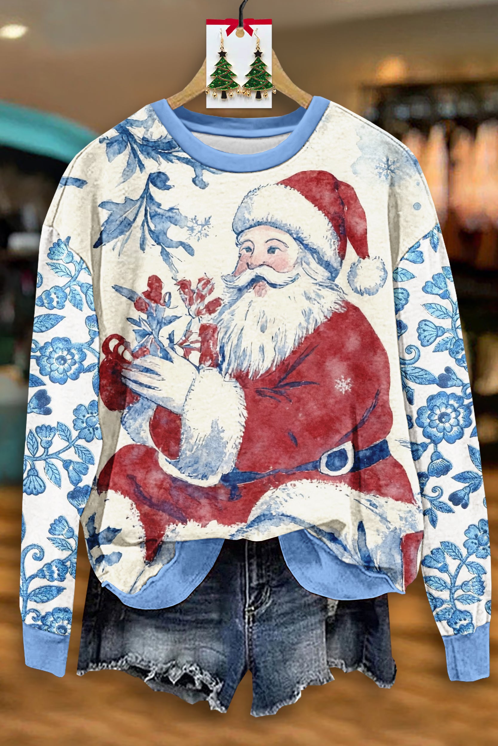 Vintage Christmas Santa Claus Sweatshirt