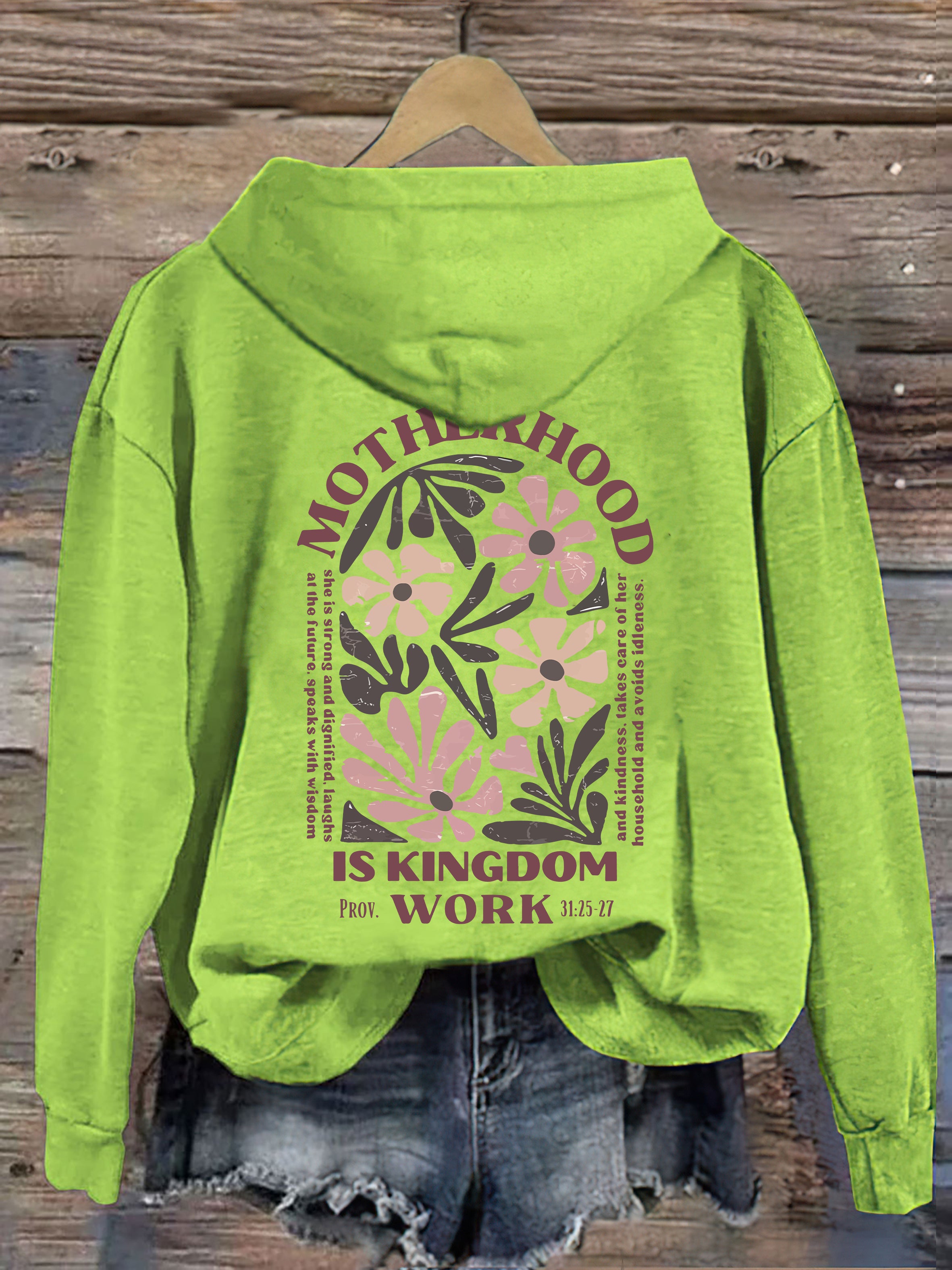 Motherhood Is Kingdom Work Hoodie