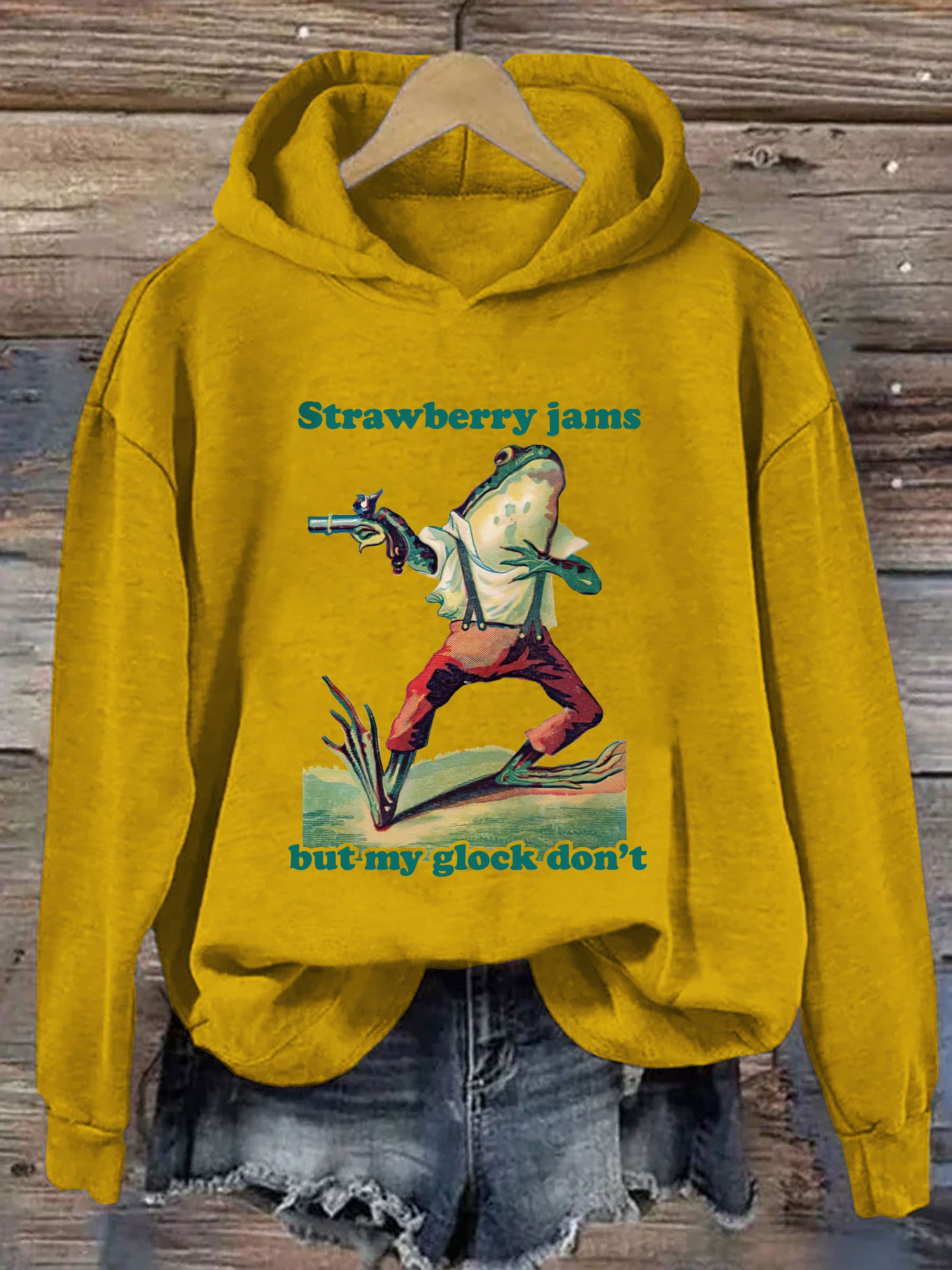 Strawberry Jams But My Glock Don't Hoodie