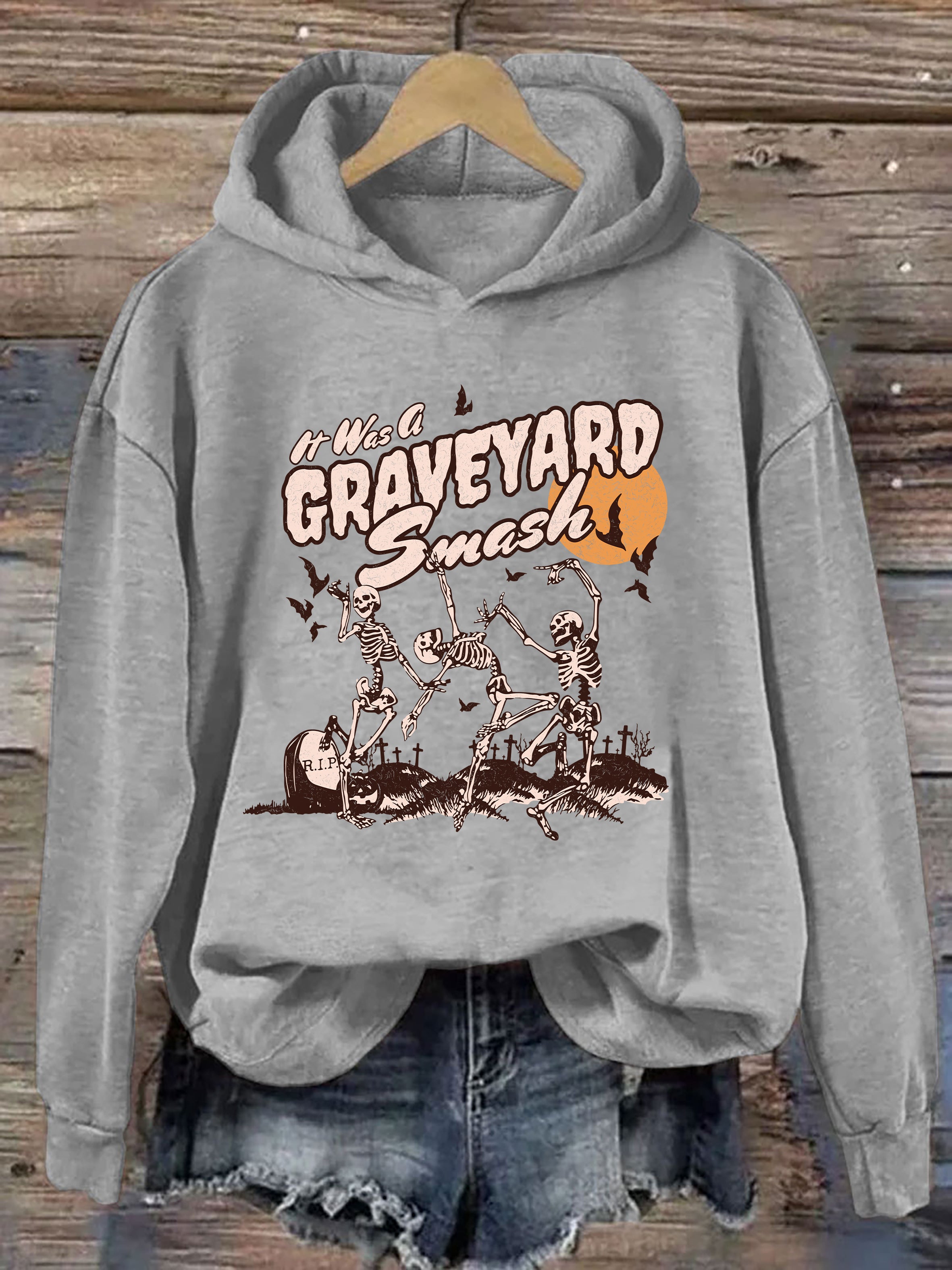 Retro Skeleton Halloween Hoodie