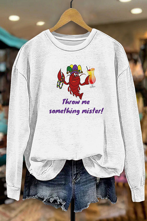 Mardi Gras Cute Crawfish Sweatshirt