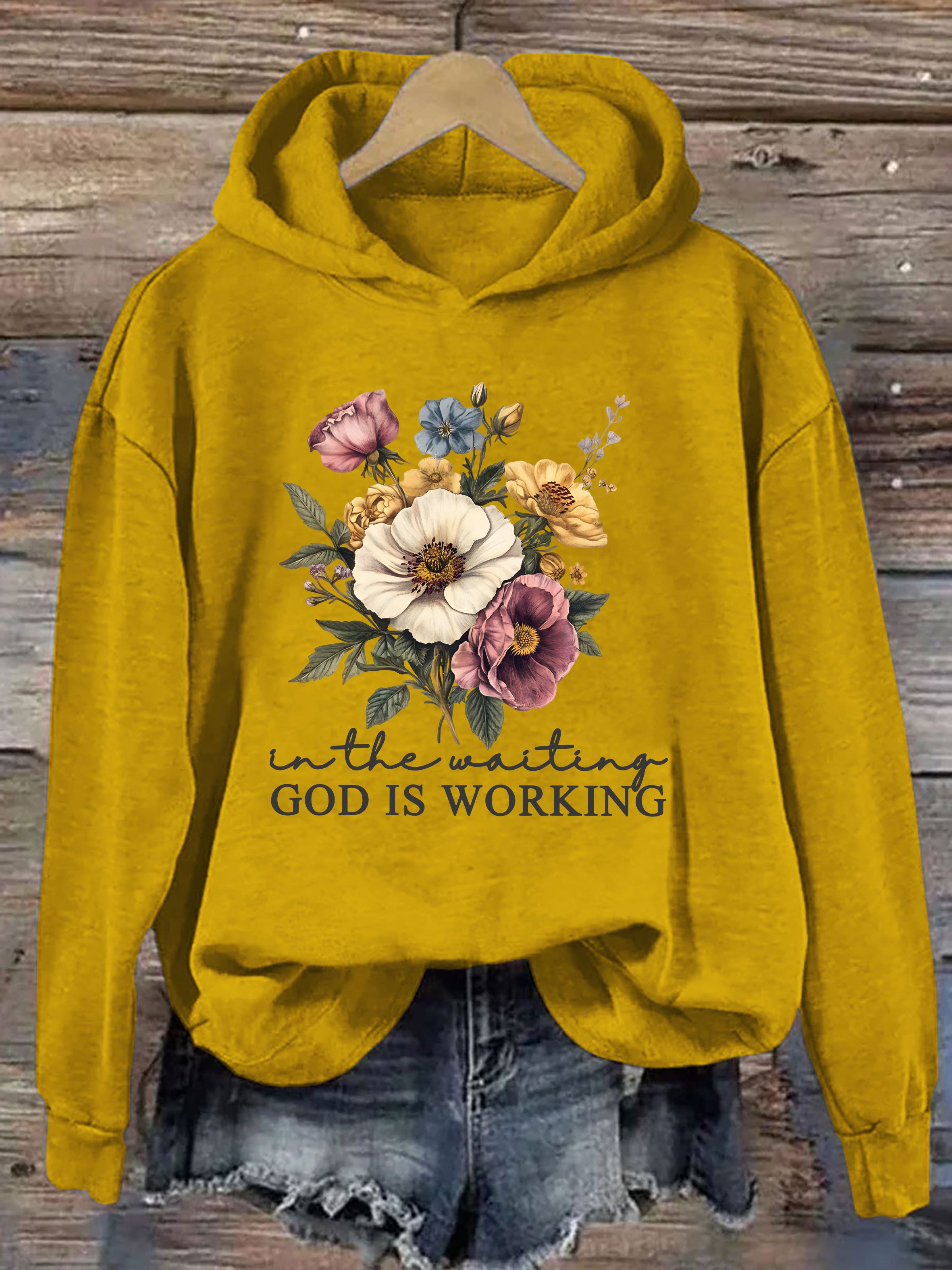 In The Waiting God Is Working Hoodie