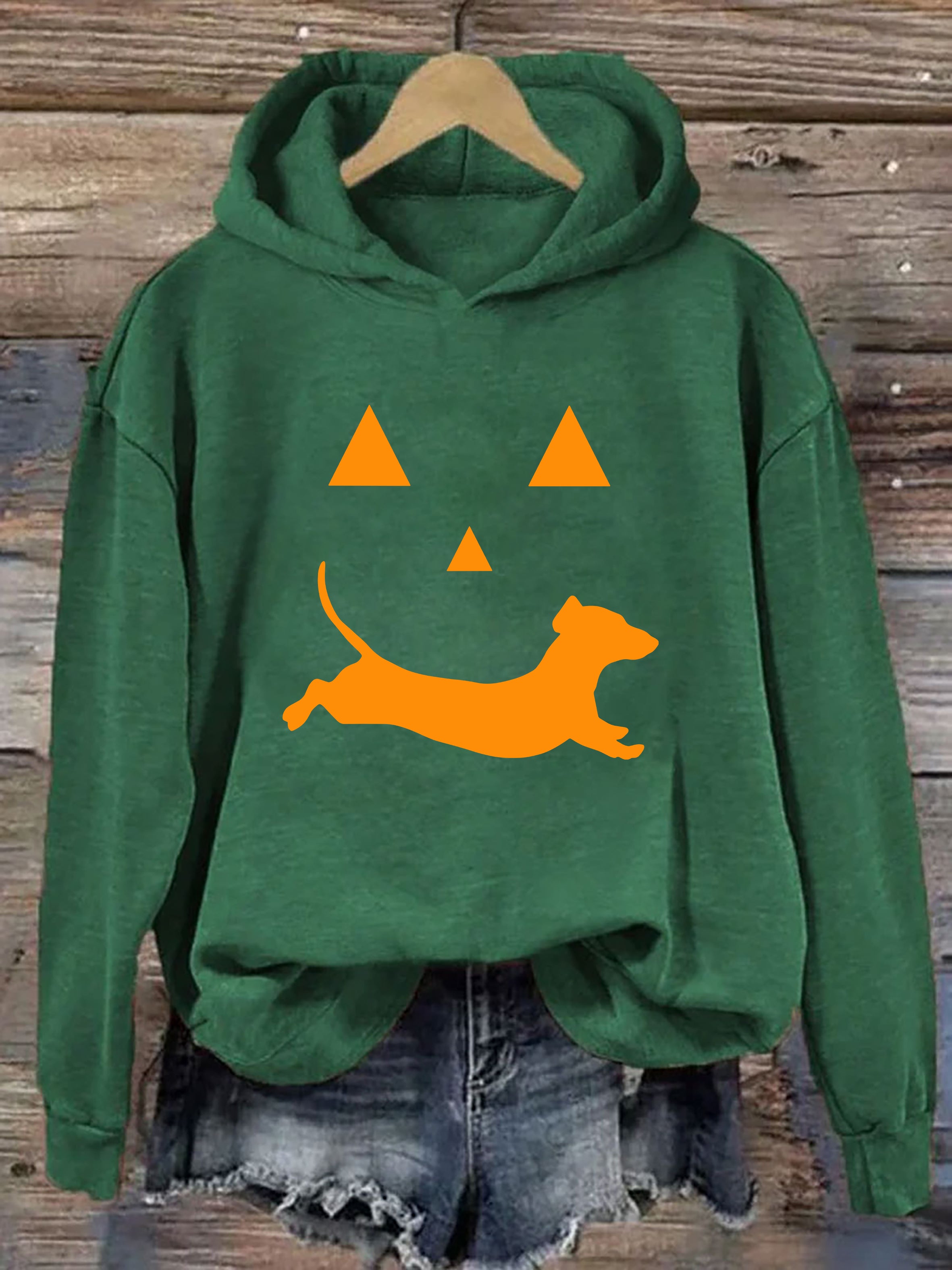 Dachshund And Halloween Hoodie