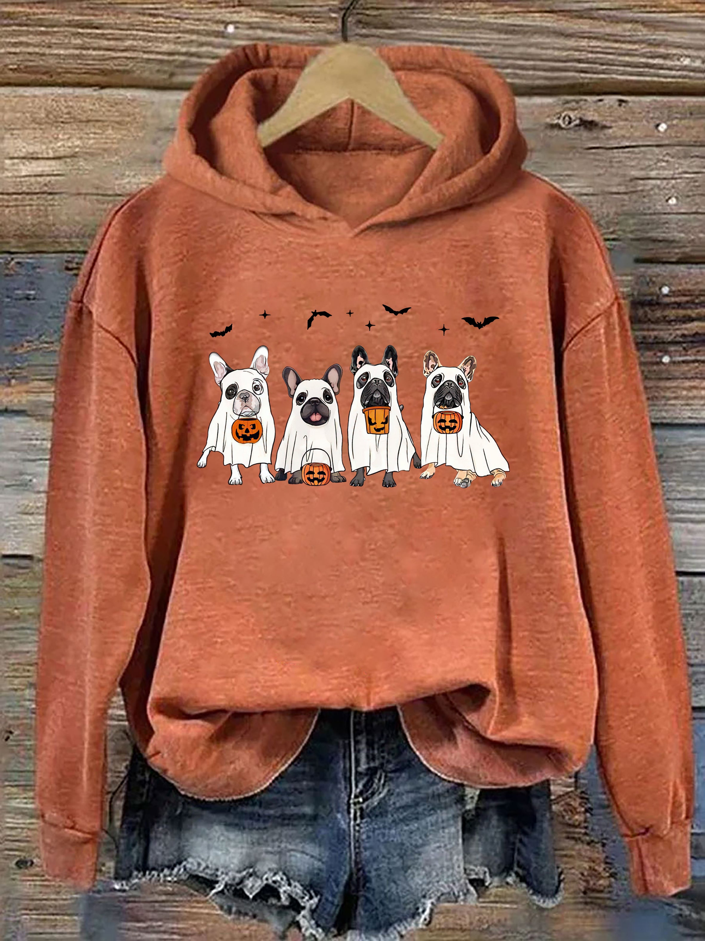 Frenchie Ghost Dog Hoodie