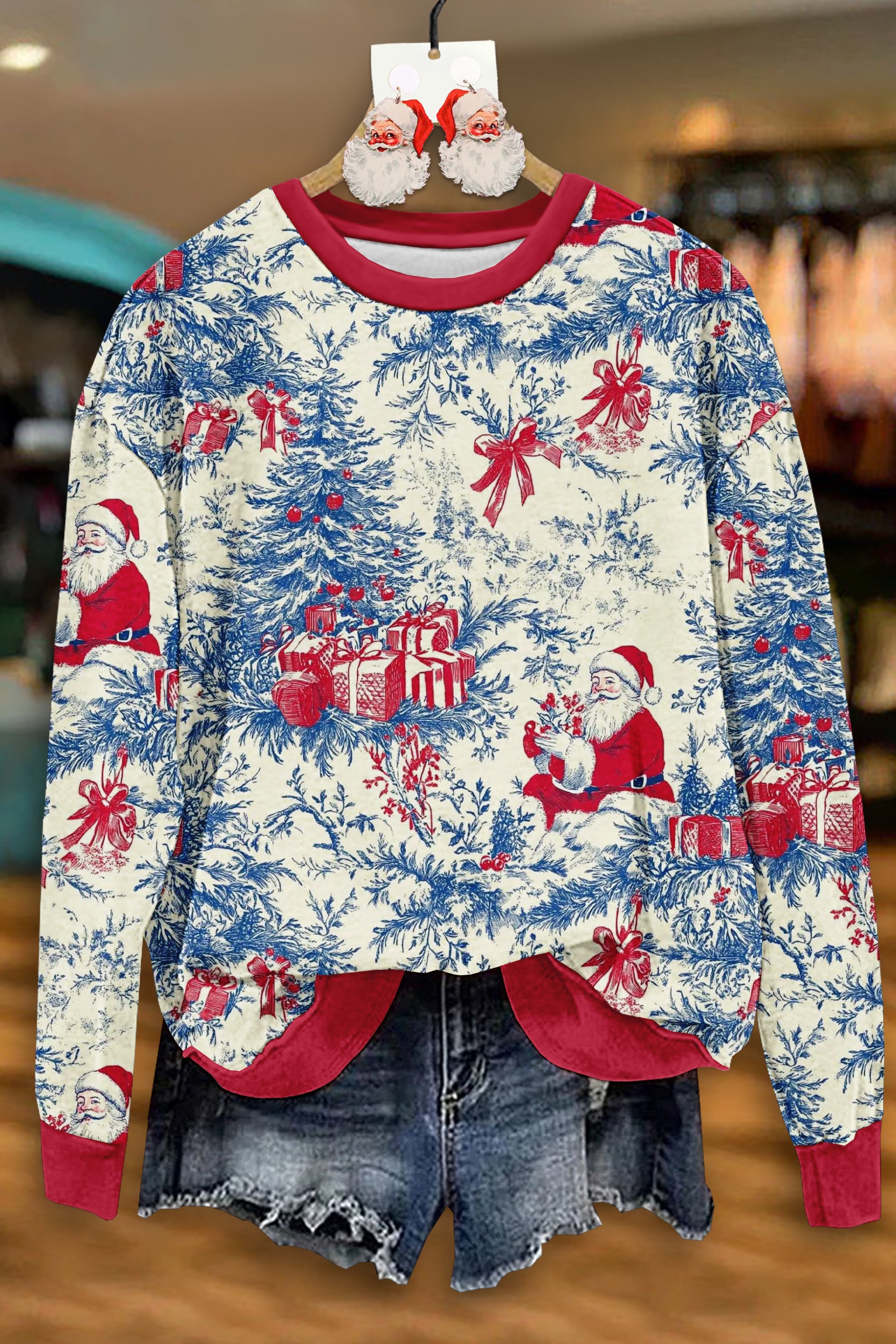 Vintage Christmas Santa Claus Sweatshirt
