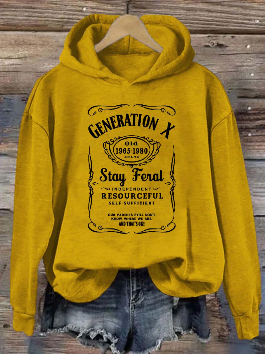 Gen X Stay Feral Hoodie