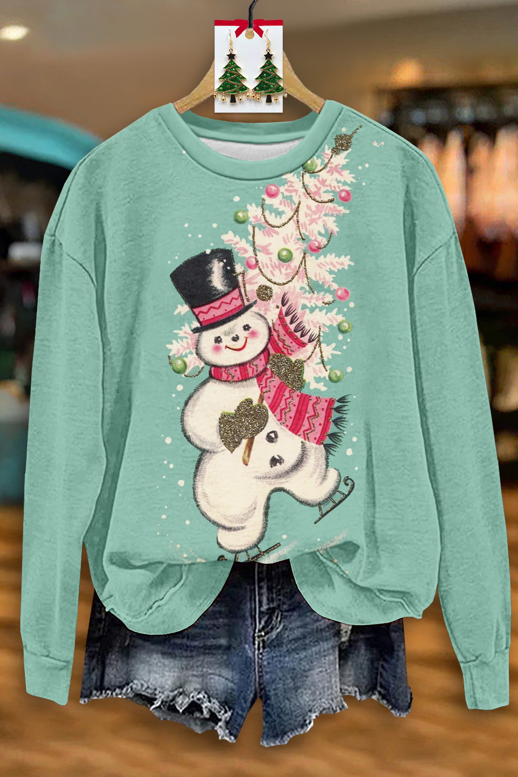 Cute Christmas Snowman Sweatshirt