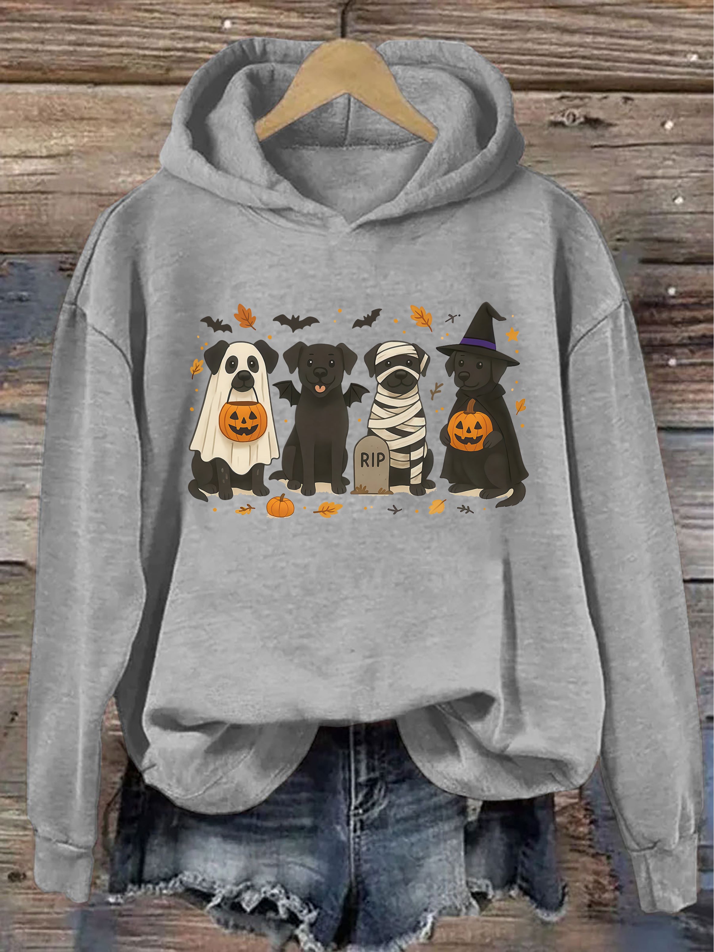 Halloween Black Lab Hoodie