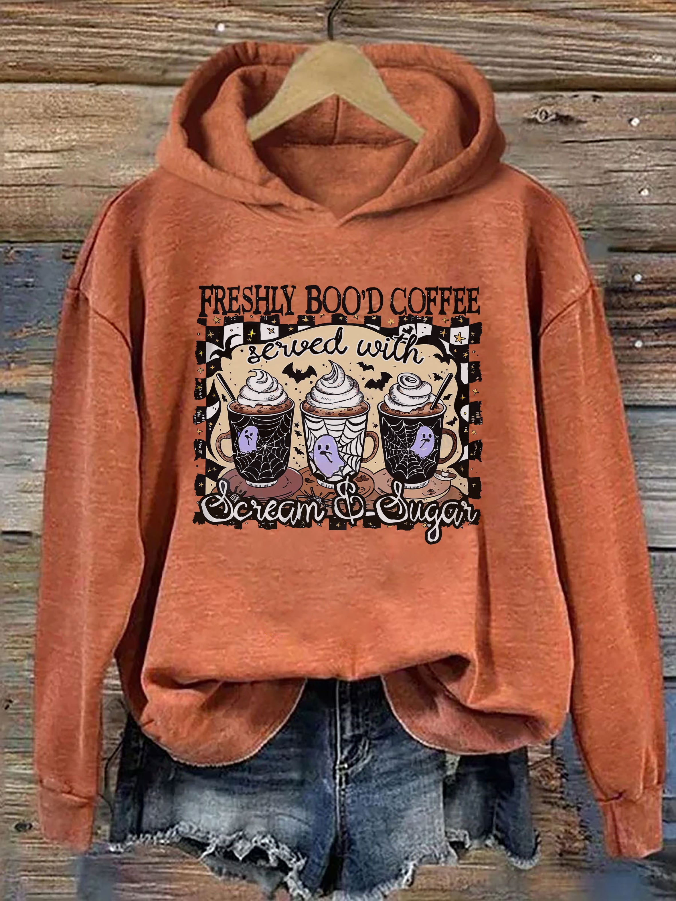 Freshly Boo'd Coffee Halloween Hoodie