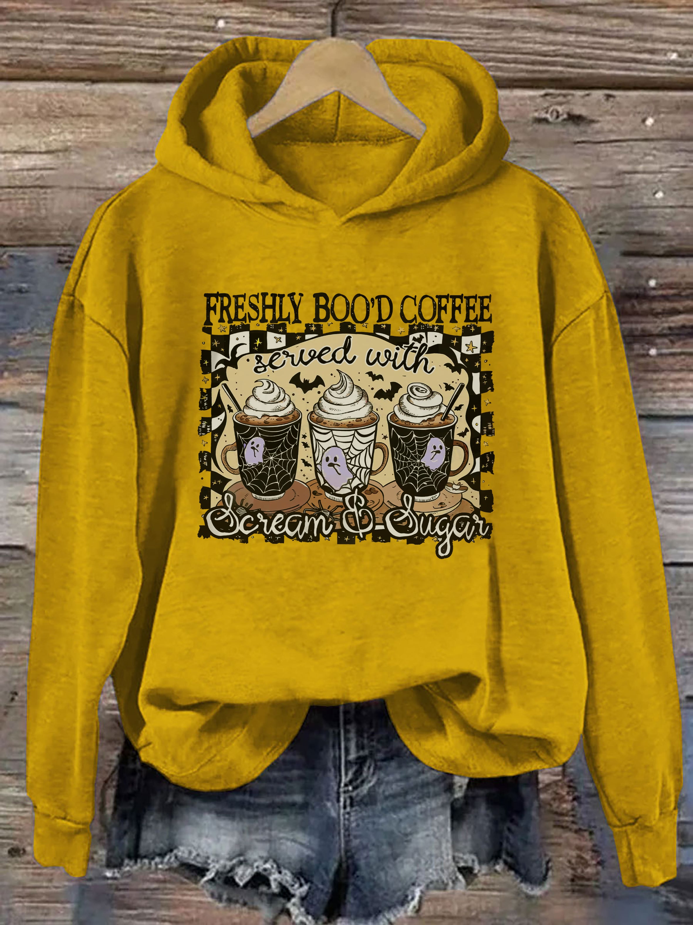 Freshly Boo'd Coffee Halloween Hoodie